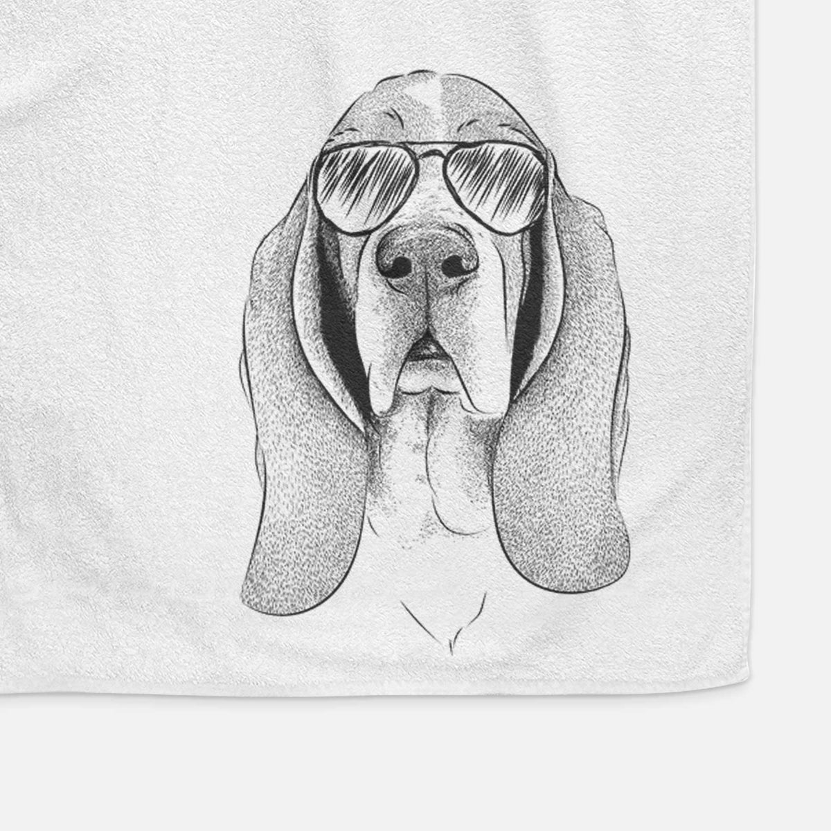 Buckley the Basset Hound Decorative Hand Towel