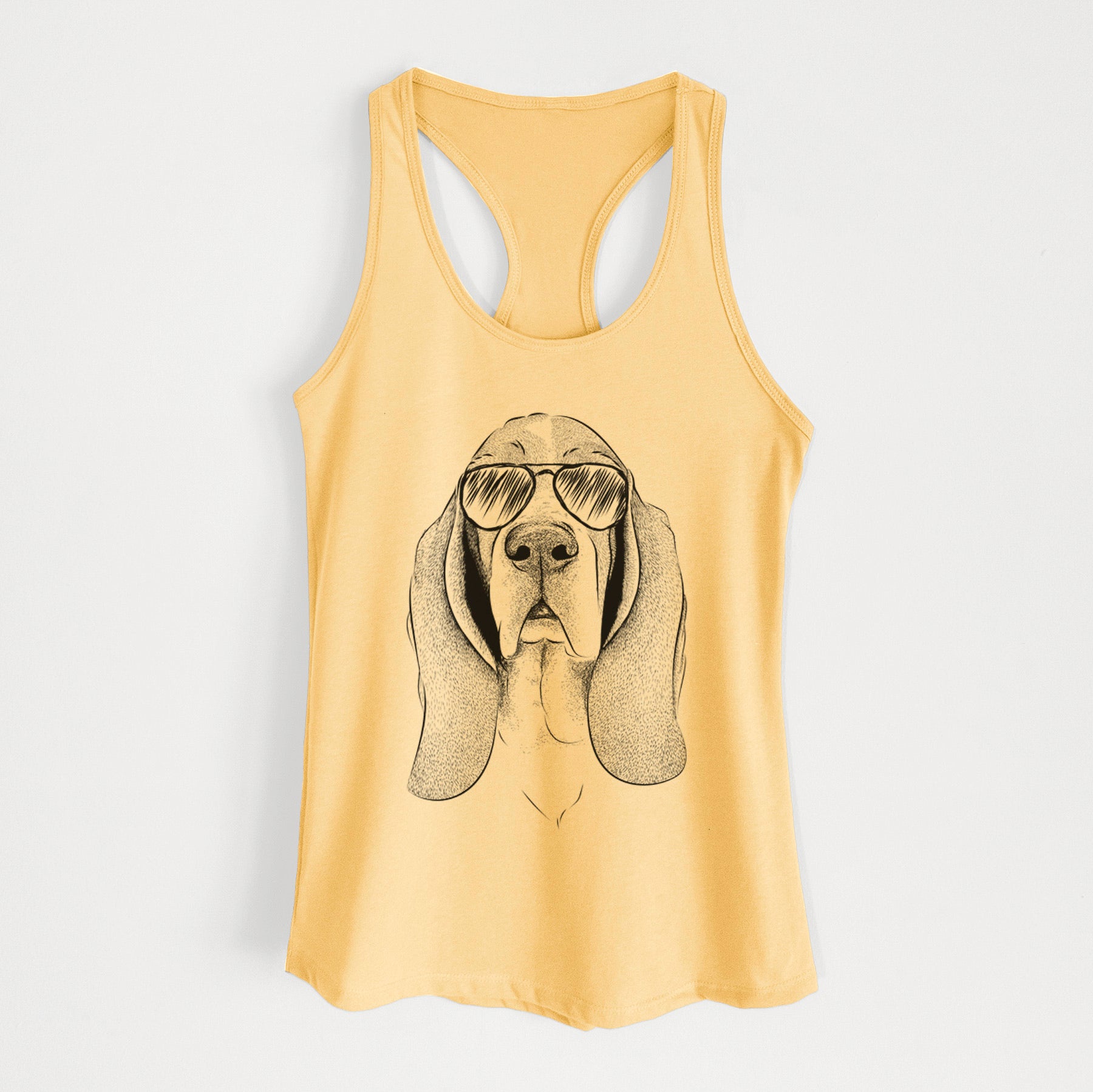 Buckley the Basset Hound - Women's Racerback Tanktop