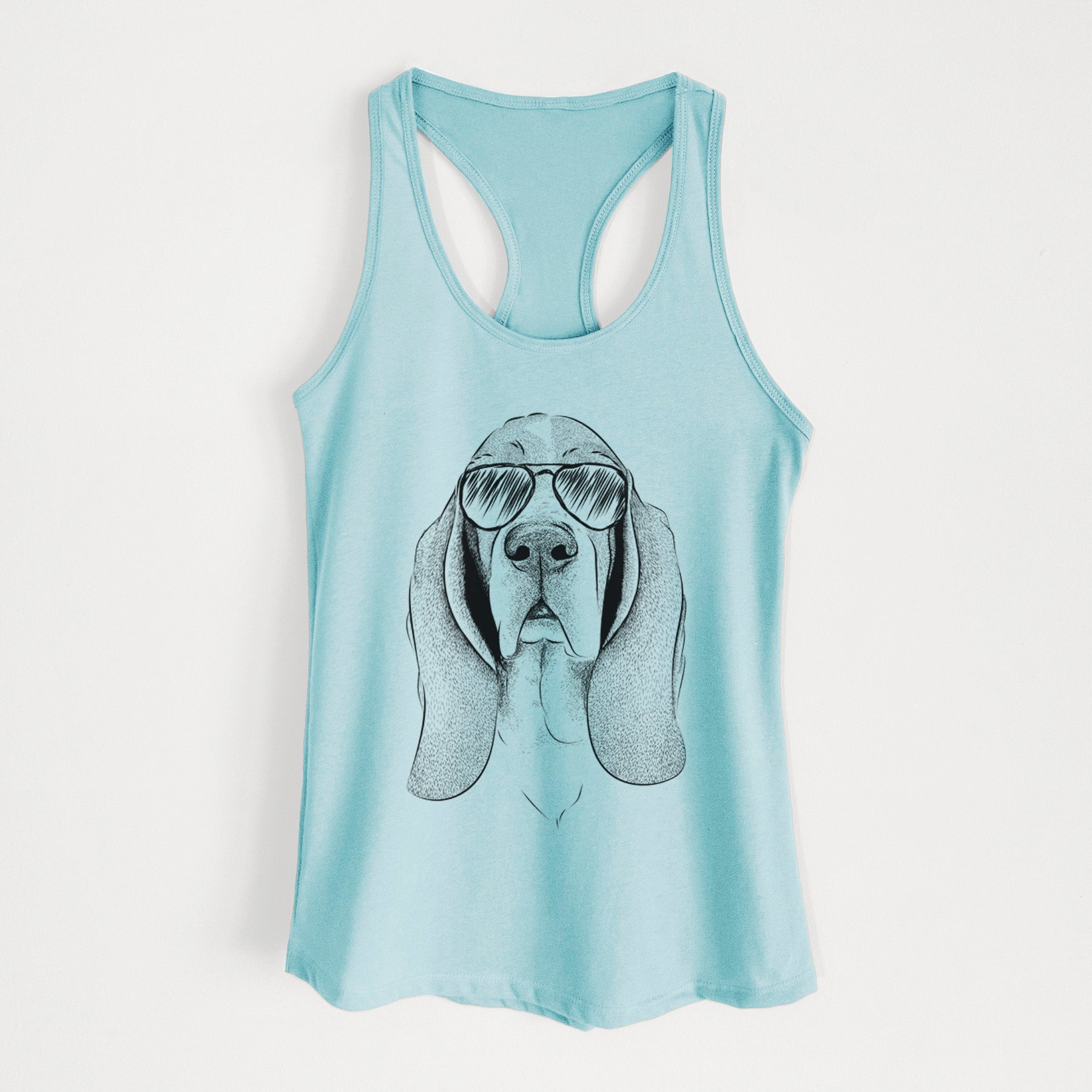 Buckley the Basset Hound - Women's Racerback Tanktop