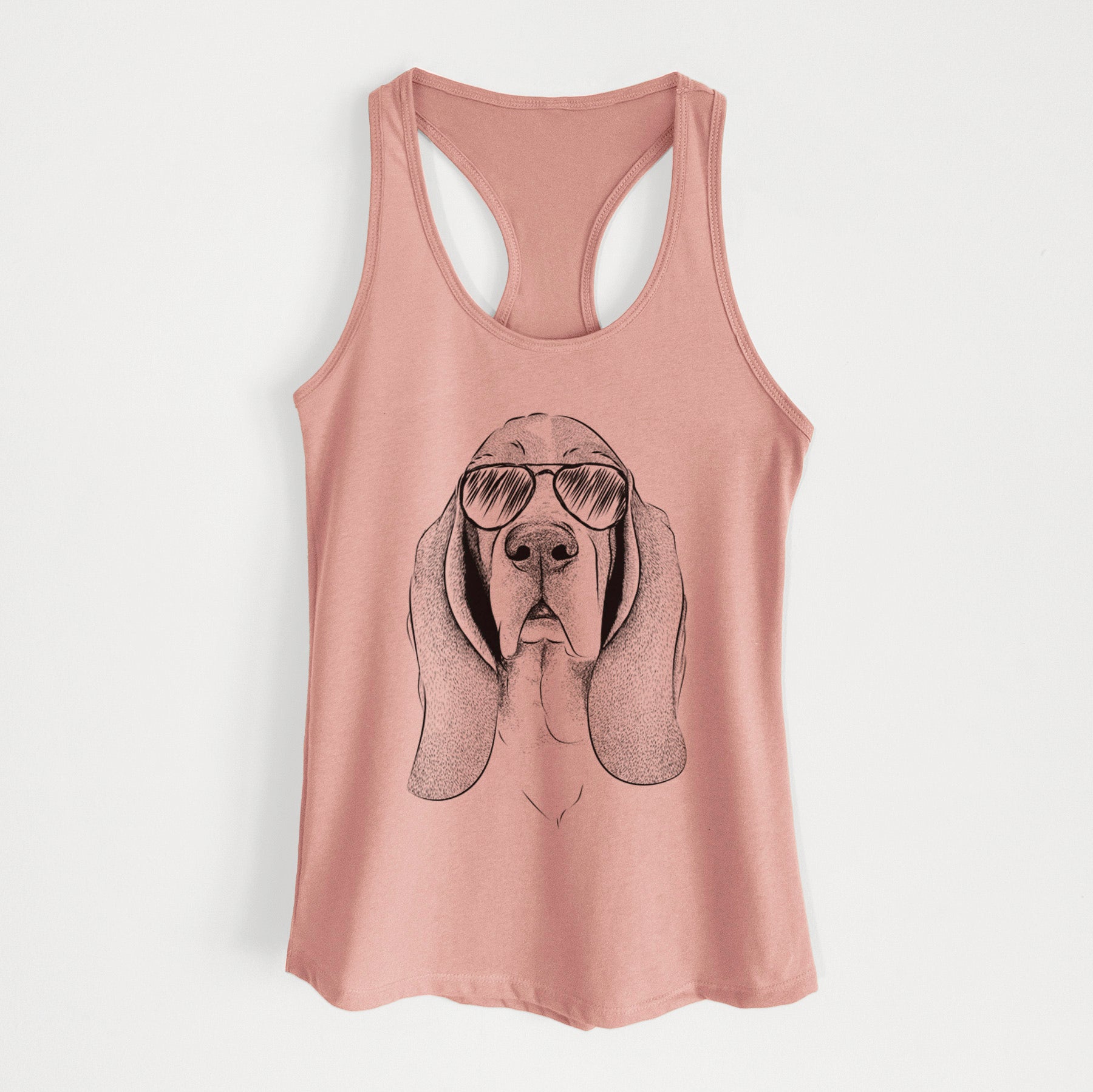 Buckley the Basset Hound - Women's Racerback Tanktop