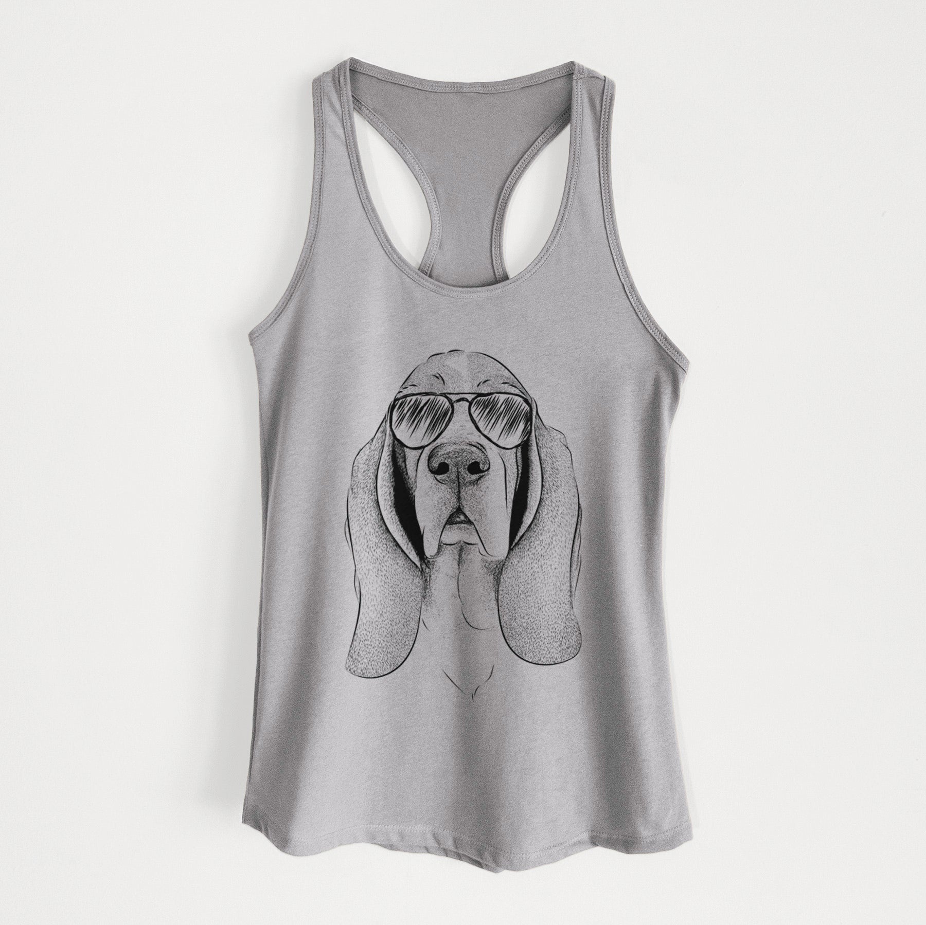 Buckley the Basset Hound - Women's Racerback Tanktop