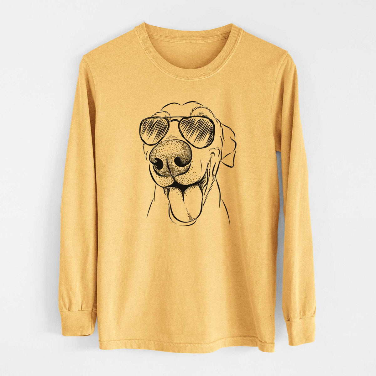 Aviators Buddy the Buddy the Sato / American Village Dog - Heavyweight 100% Cotton Long Sleeve