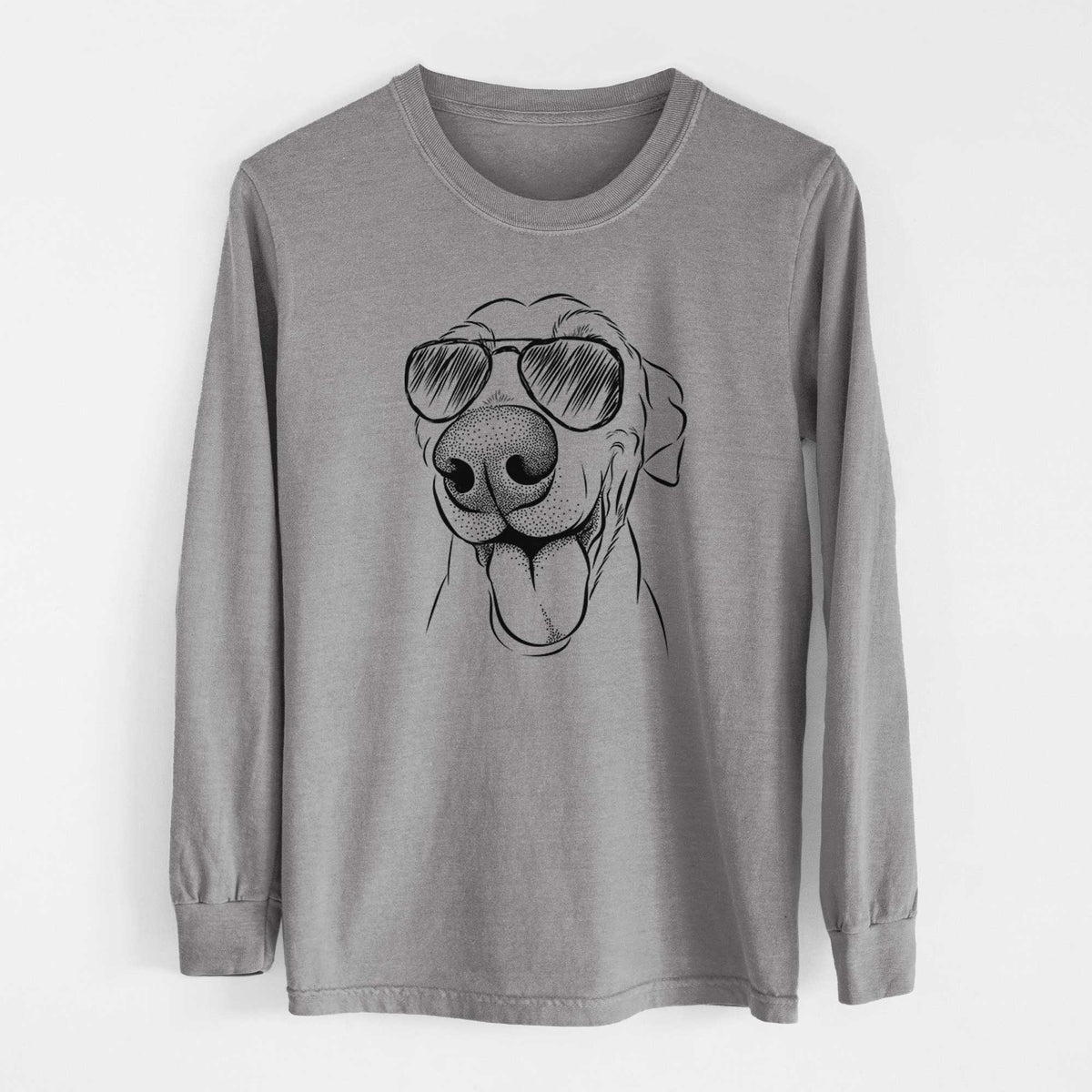 Aviators Buddy the Buddy the Sato / American Village Dog - Heavyweight 100% Cotton Long Sleeve