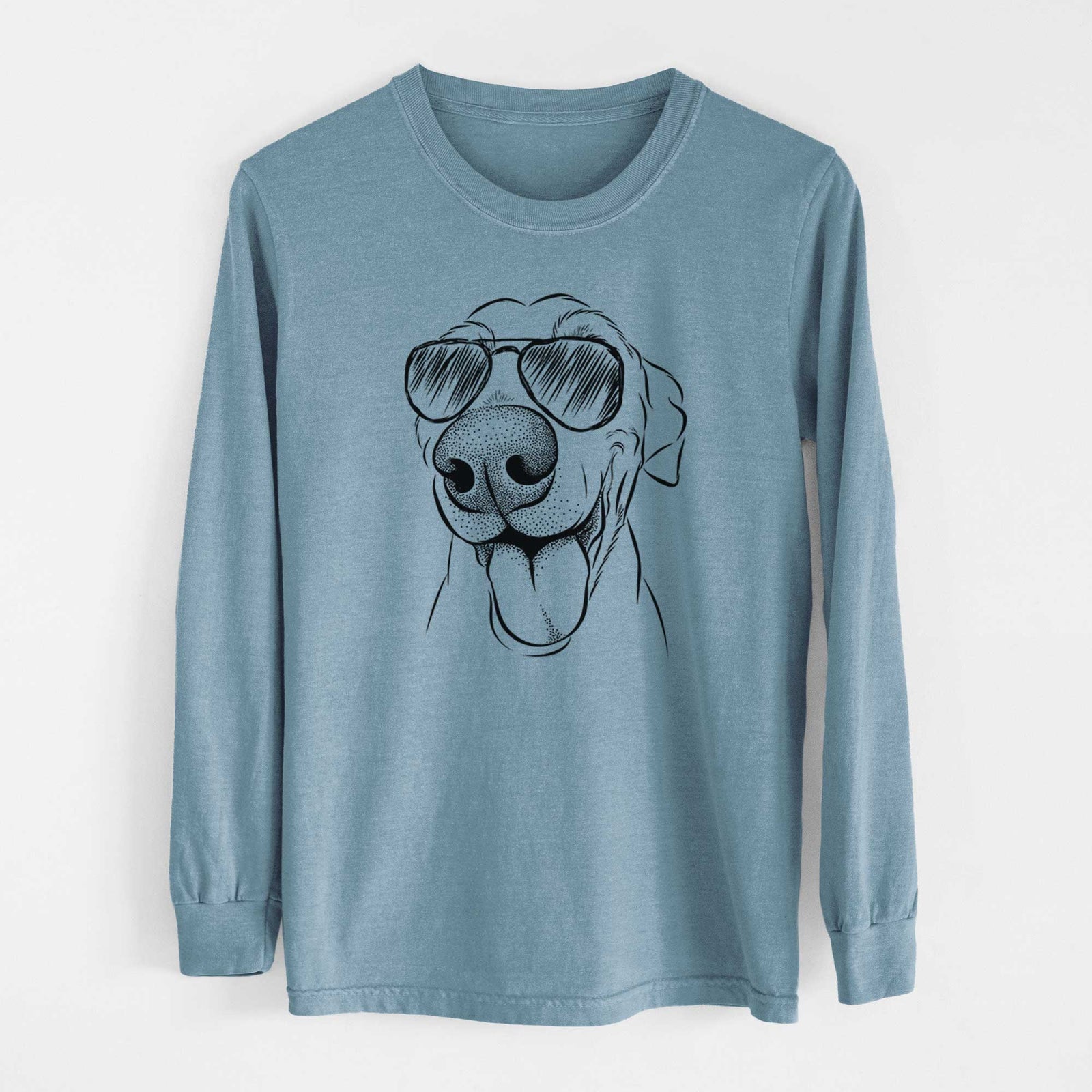 Aviators Buddy the Buddy the Sato / American Village Dog - Heavyweight 100% Cotton Long Sleeve
