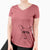 Aviator Buff the Dorgi - Women's V-neck Shirt