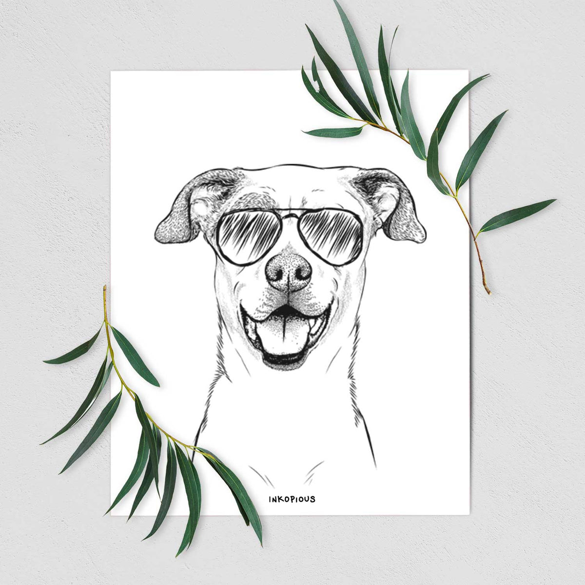 Buffy the Mixed Breed Art Print