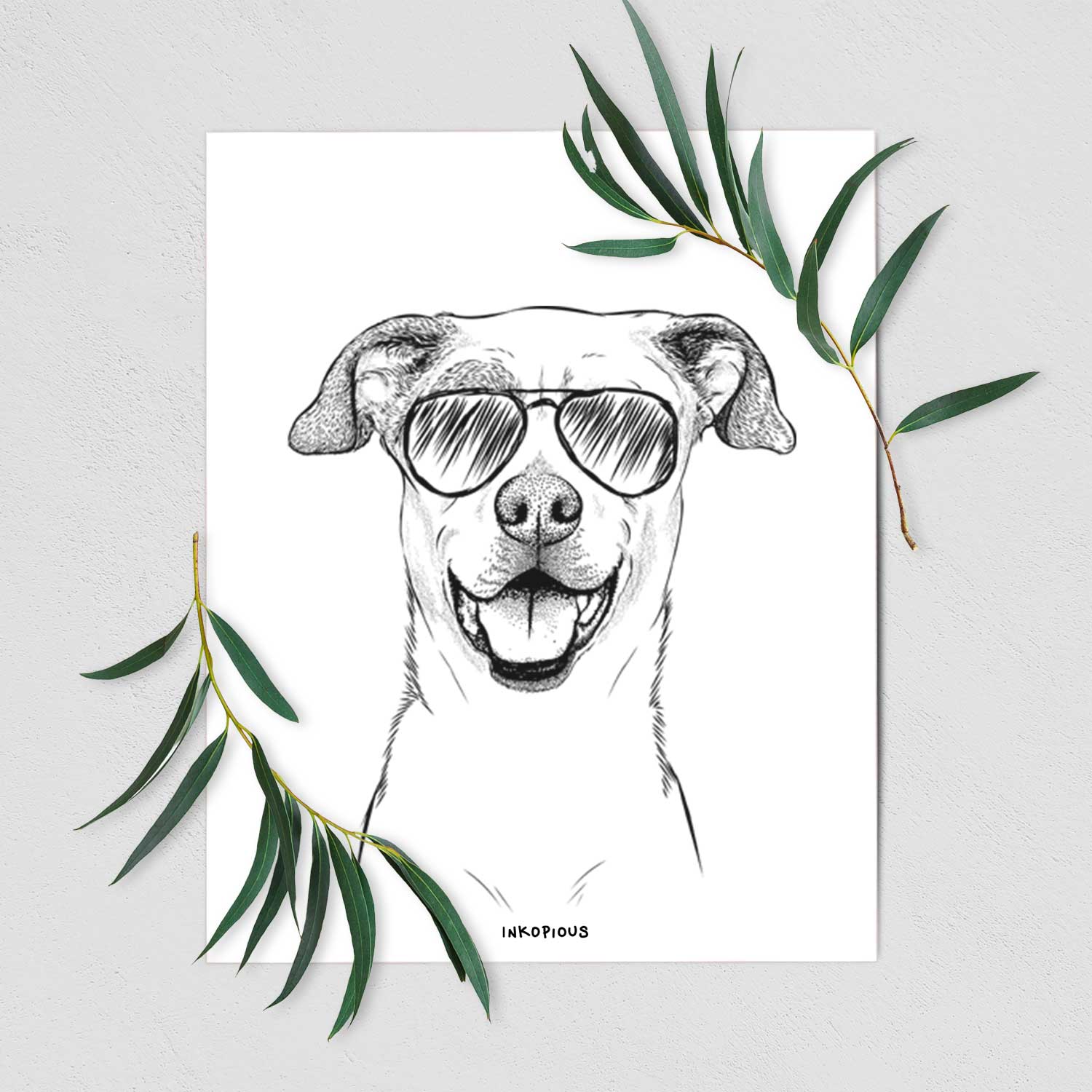 Buffy the Mixed Breed Art Print