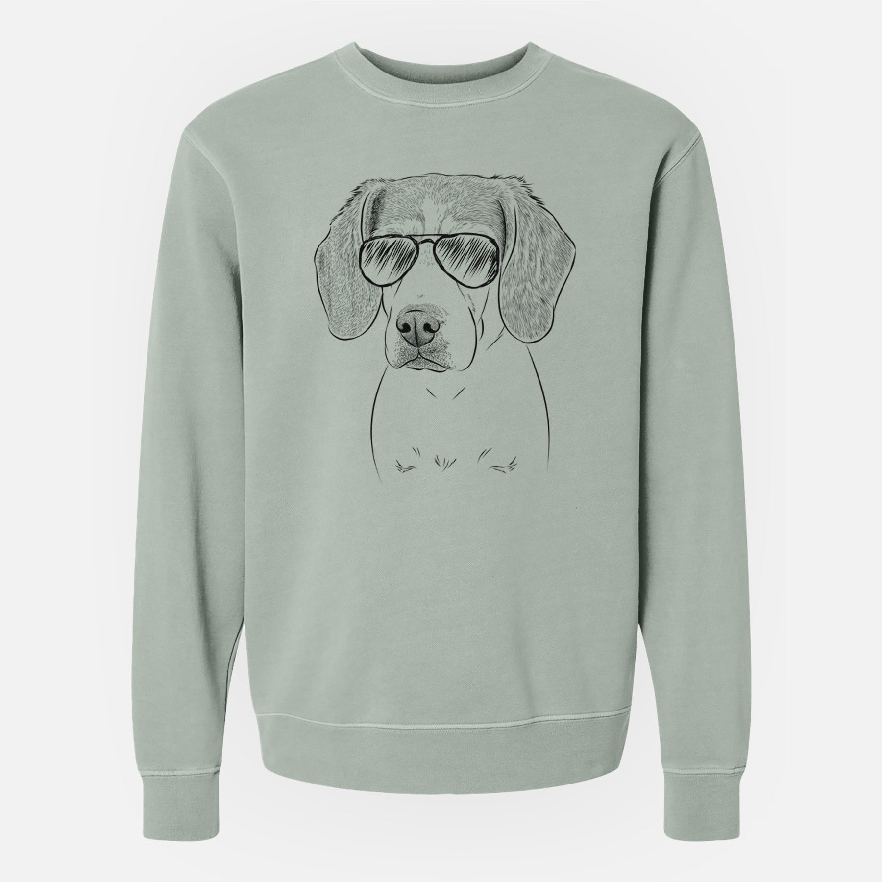 Aviator Bumbee the Beagle - Unisex Pigment Dyed Crew Sweatshirt