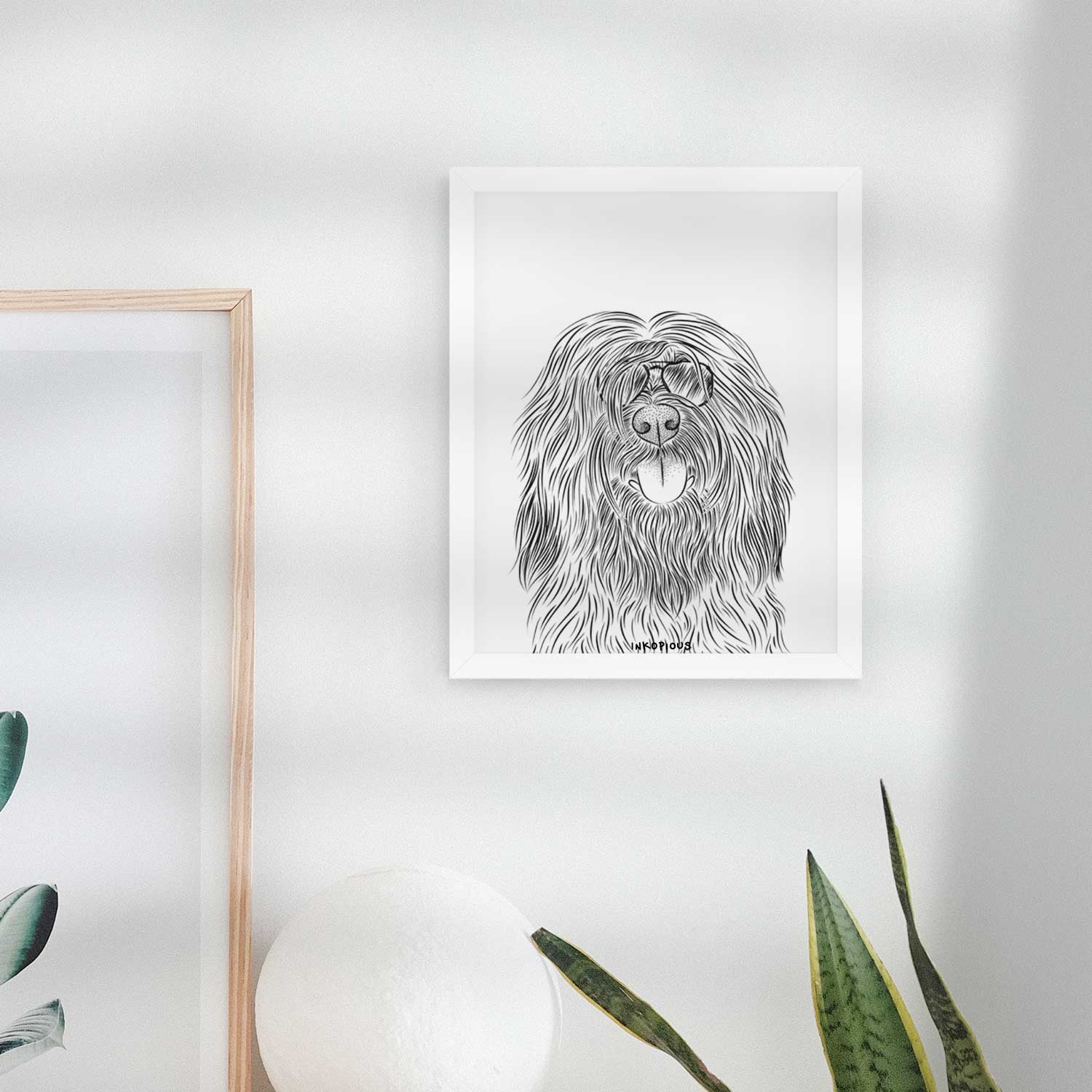 Bundy the Briard Art Print