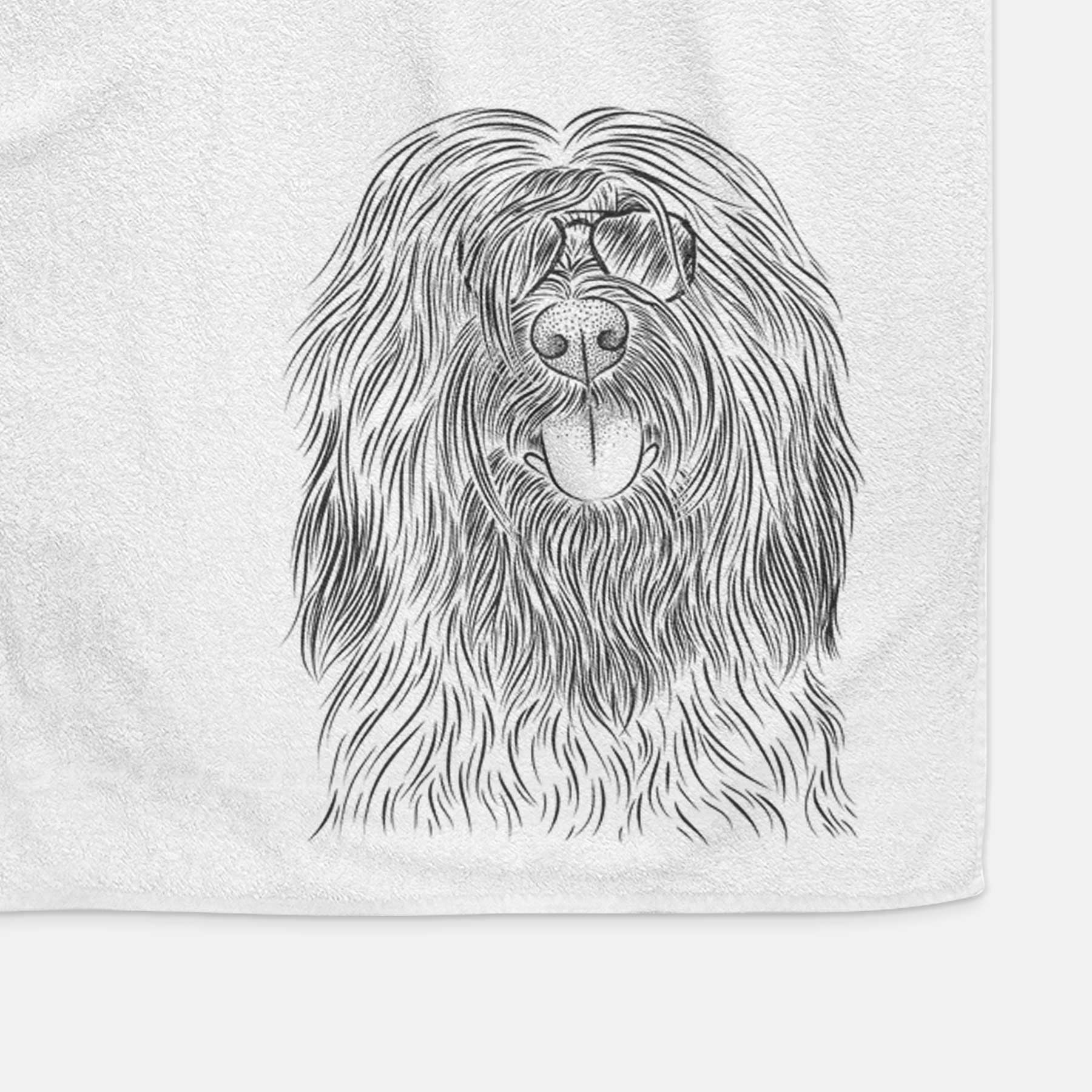 Bundy the Briard Decorative Hand Towel