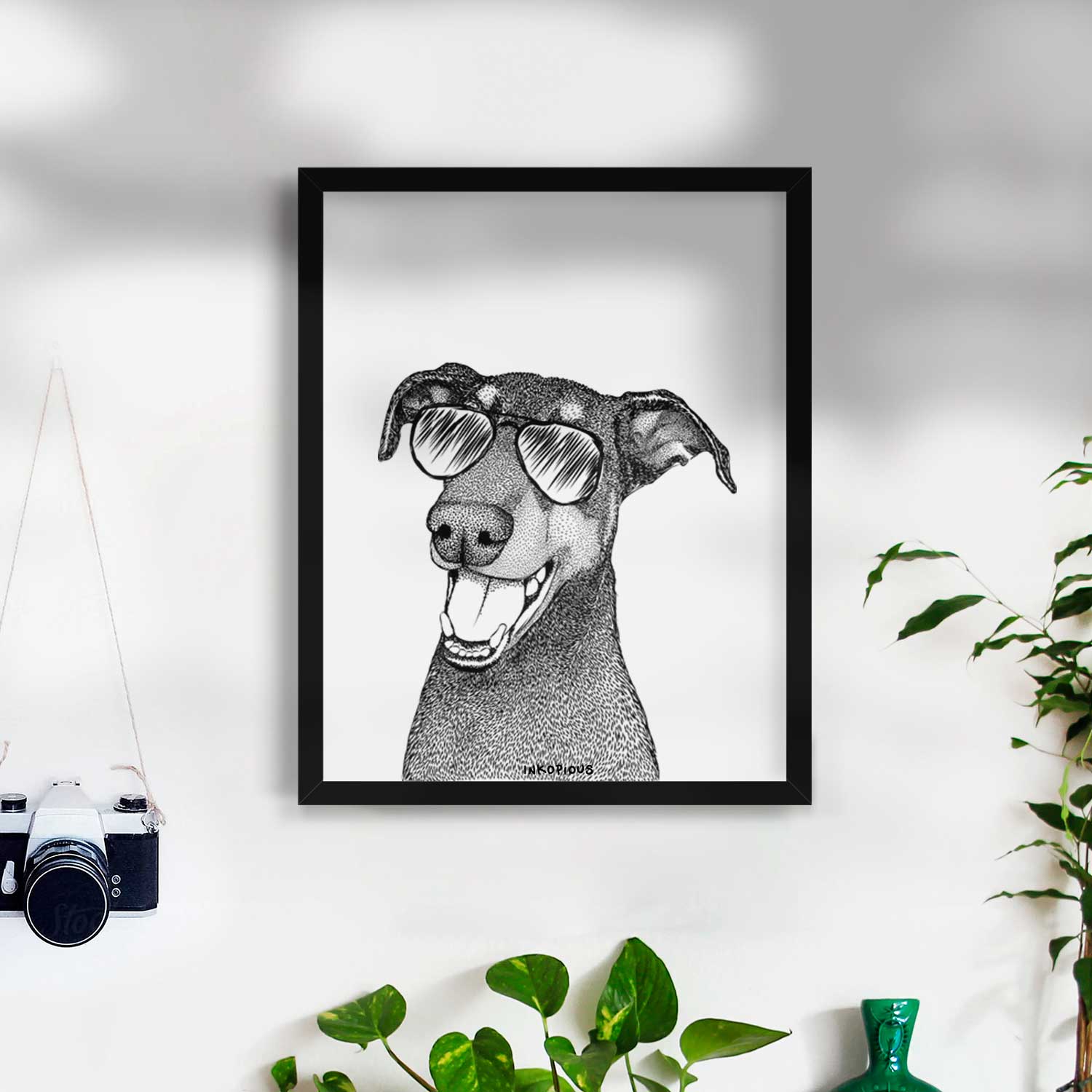 Bunnie the Doberman Pinscher Art Print