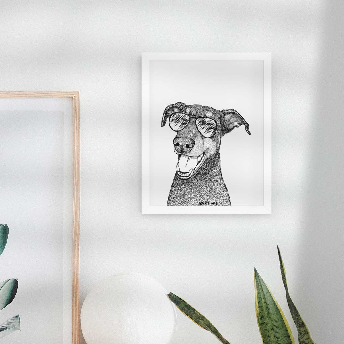 Bunnie the Doberman Pinscher Art Print
