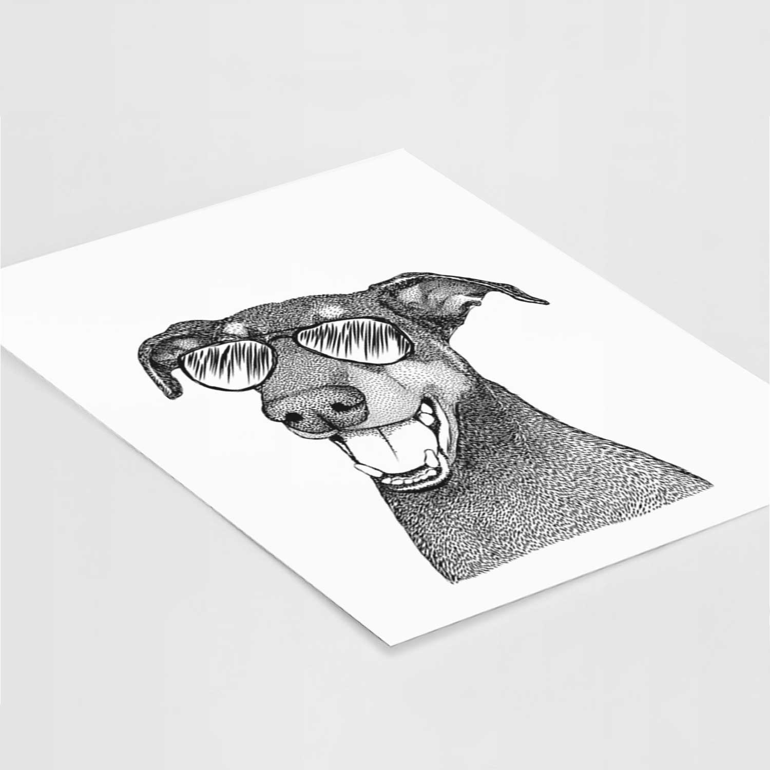 Bunnie the Doberman Pinscher Art Print