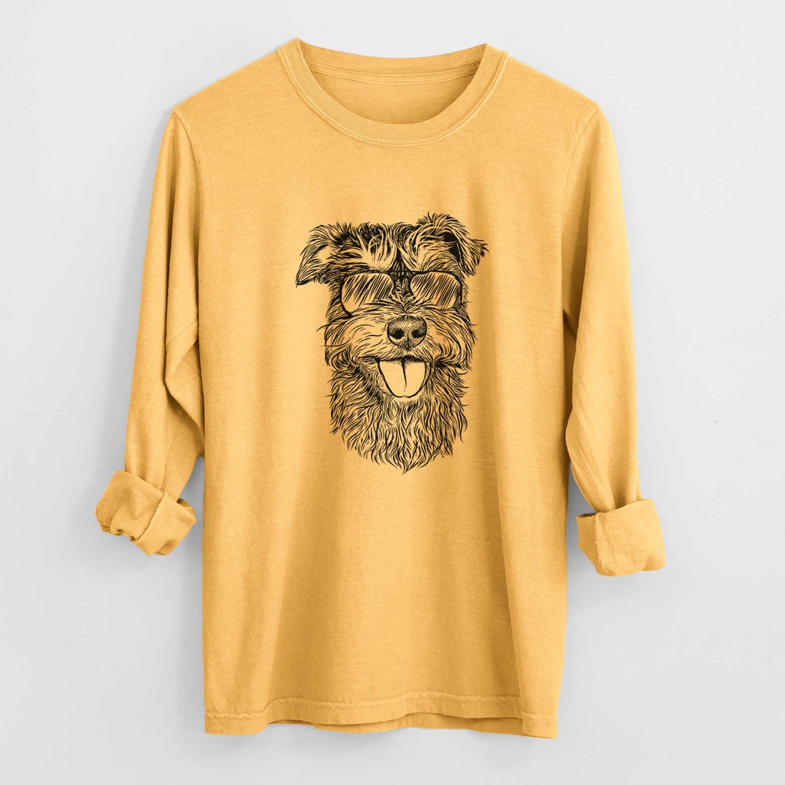 Aviators Buster the Schnoodle - Heavyweight 100% Cotton Long Sleeve