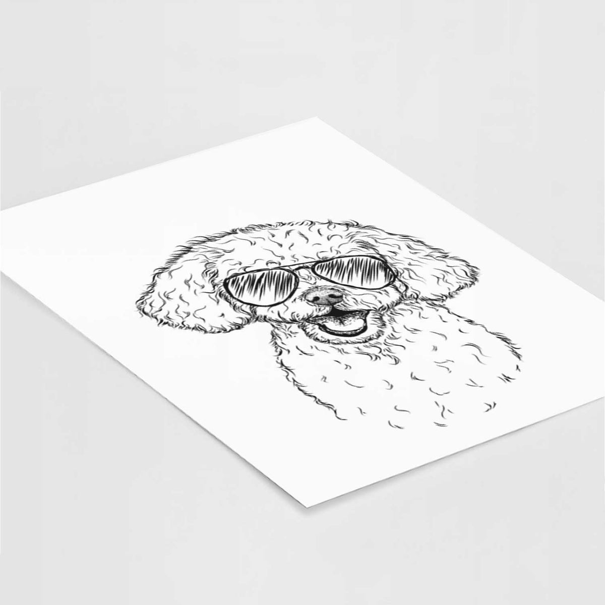 Caesar the Bichon Frise Art Print