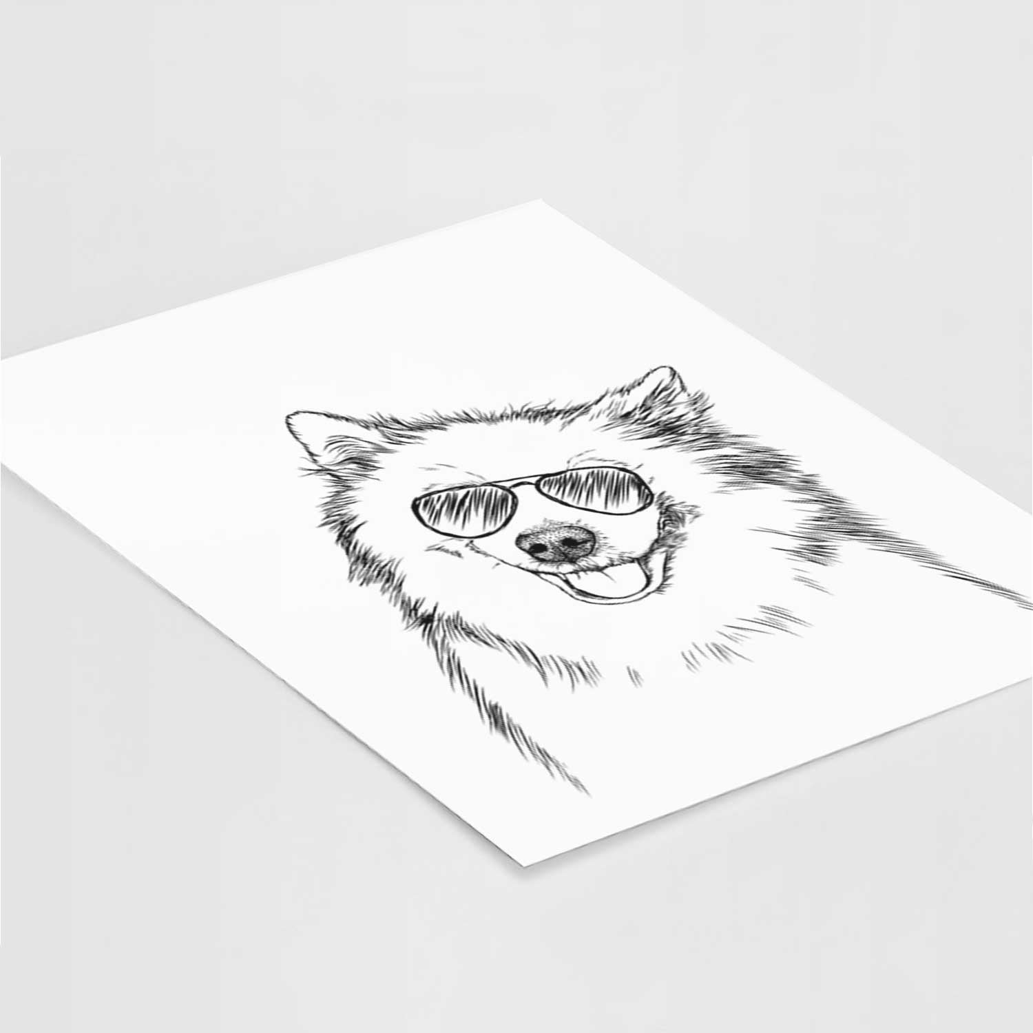 Caico the Samoyed Art Print