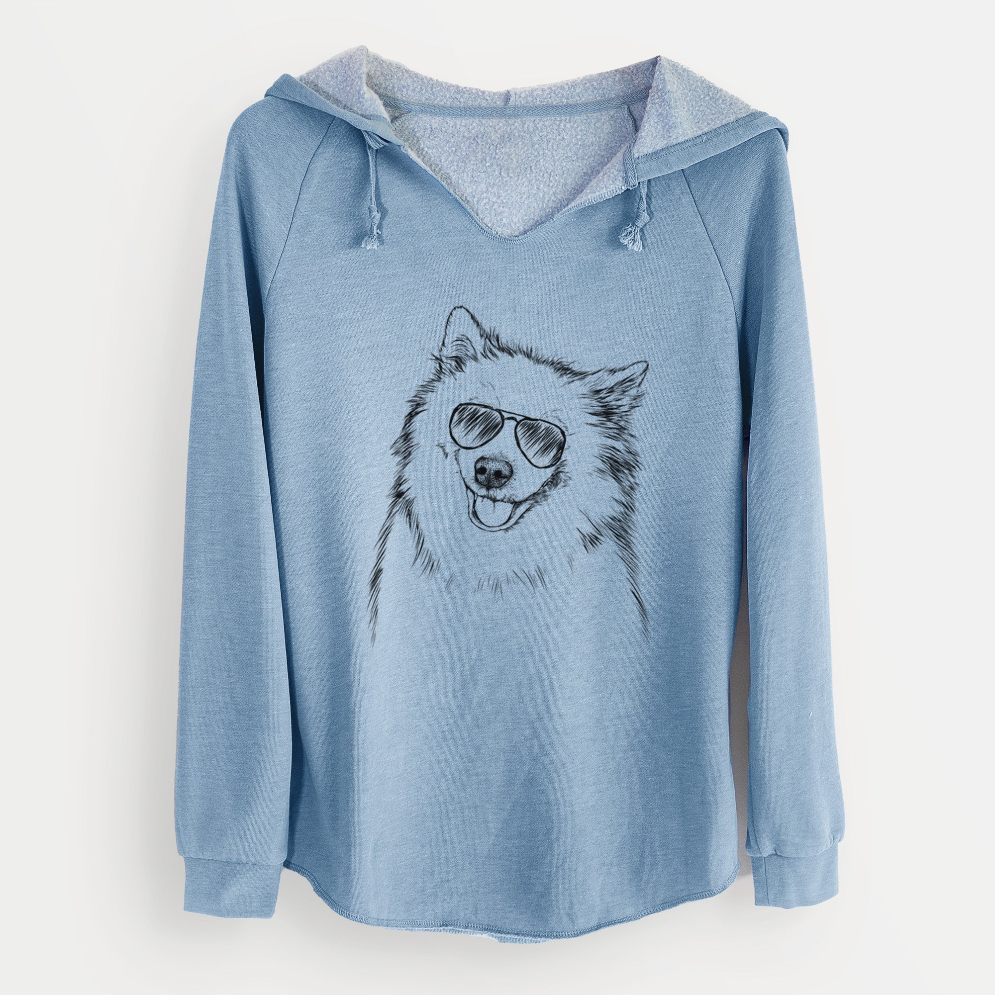 Aviator Caico the Samoyed - Cali Wave Hooded Sweatshirt