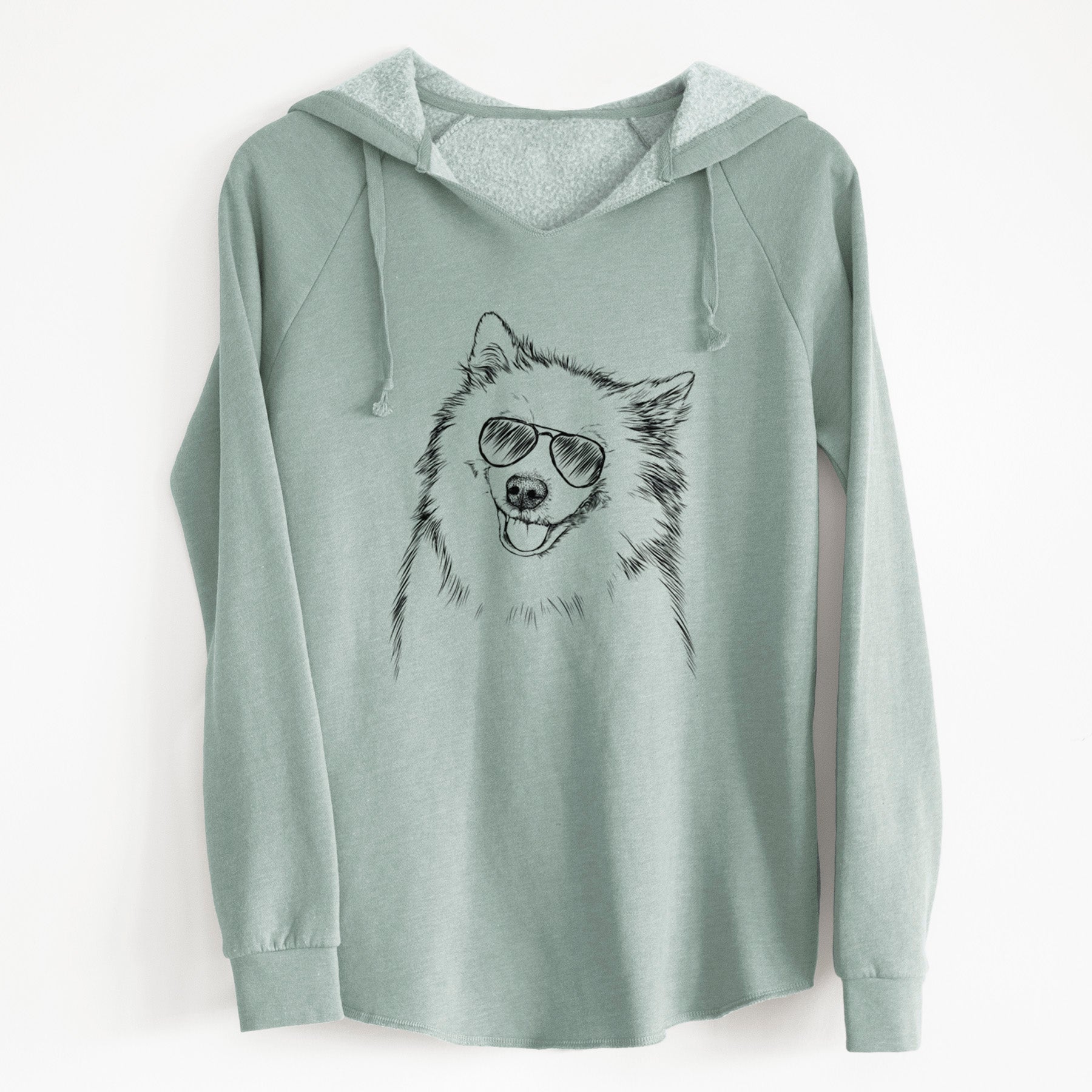 Aviator Caico the Samoyed - Cali Wave Hooded Sweatshirt