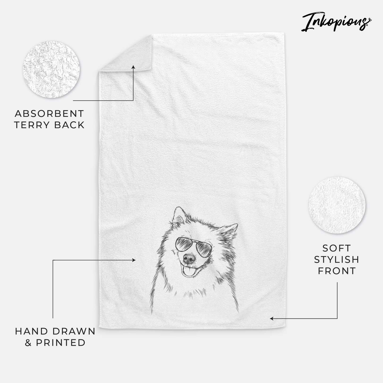 Caico the Samoyed Decorative Hand Towel