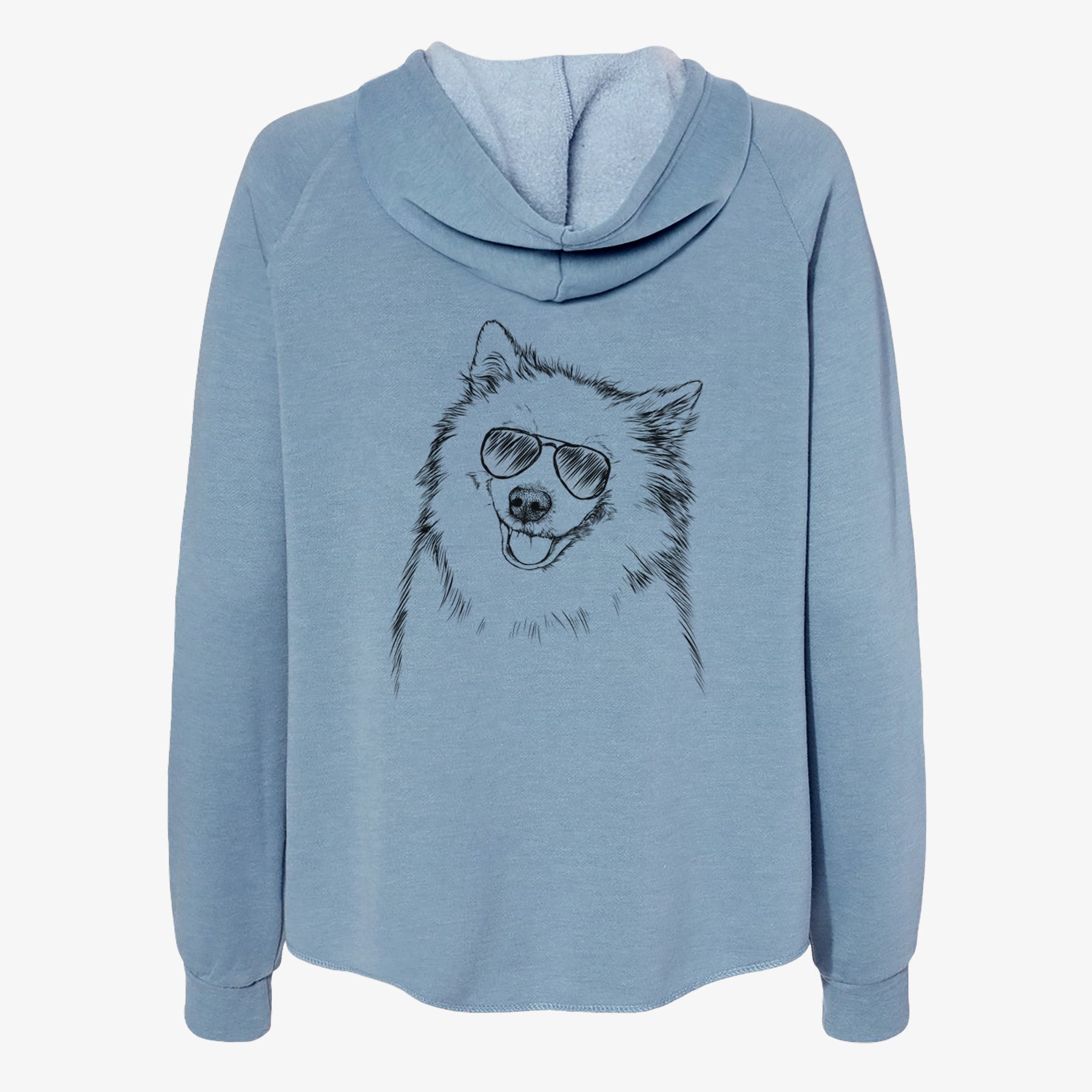 Caico the Samoyed - Women's Cali Wave Zip-Up Sweatshirt