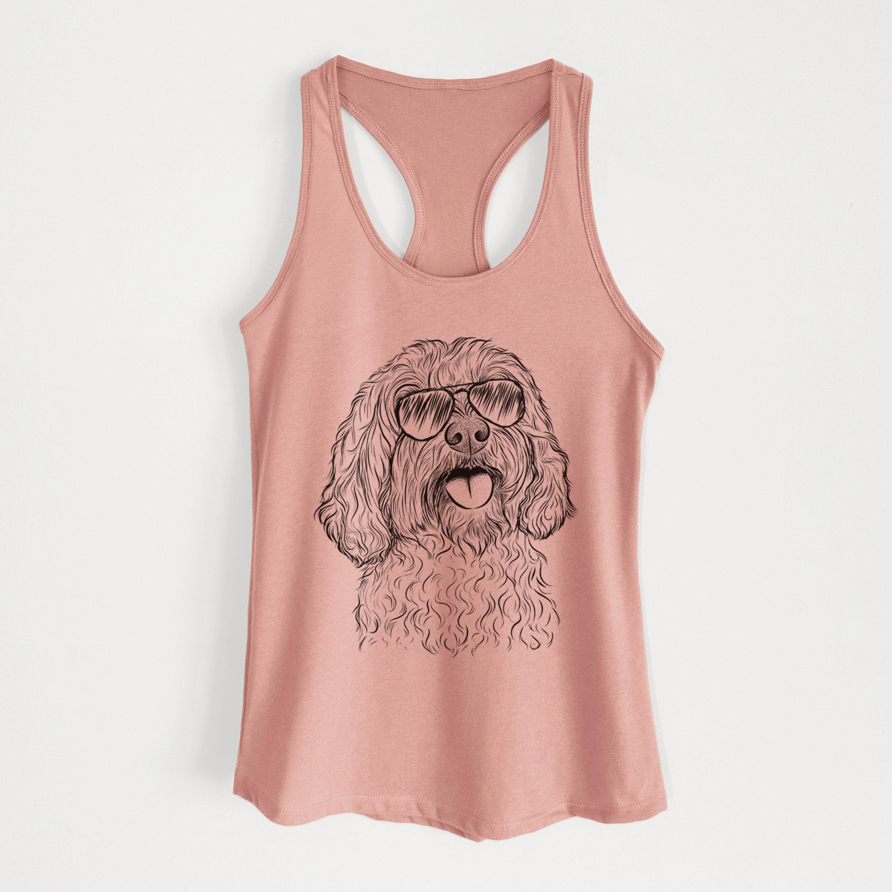 Cali the Cavapoo - Women's Racerback Tanktop