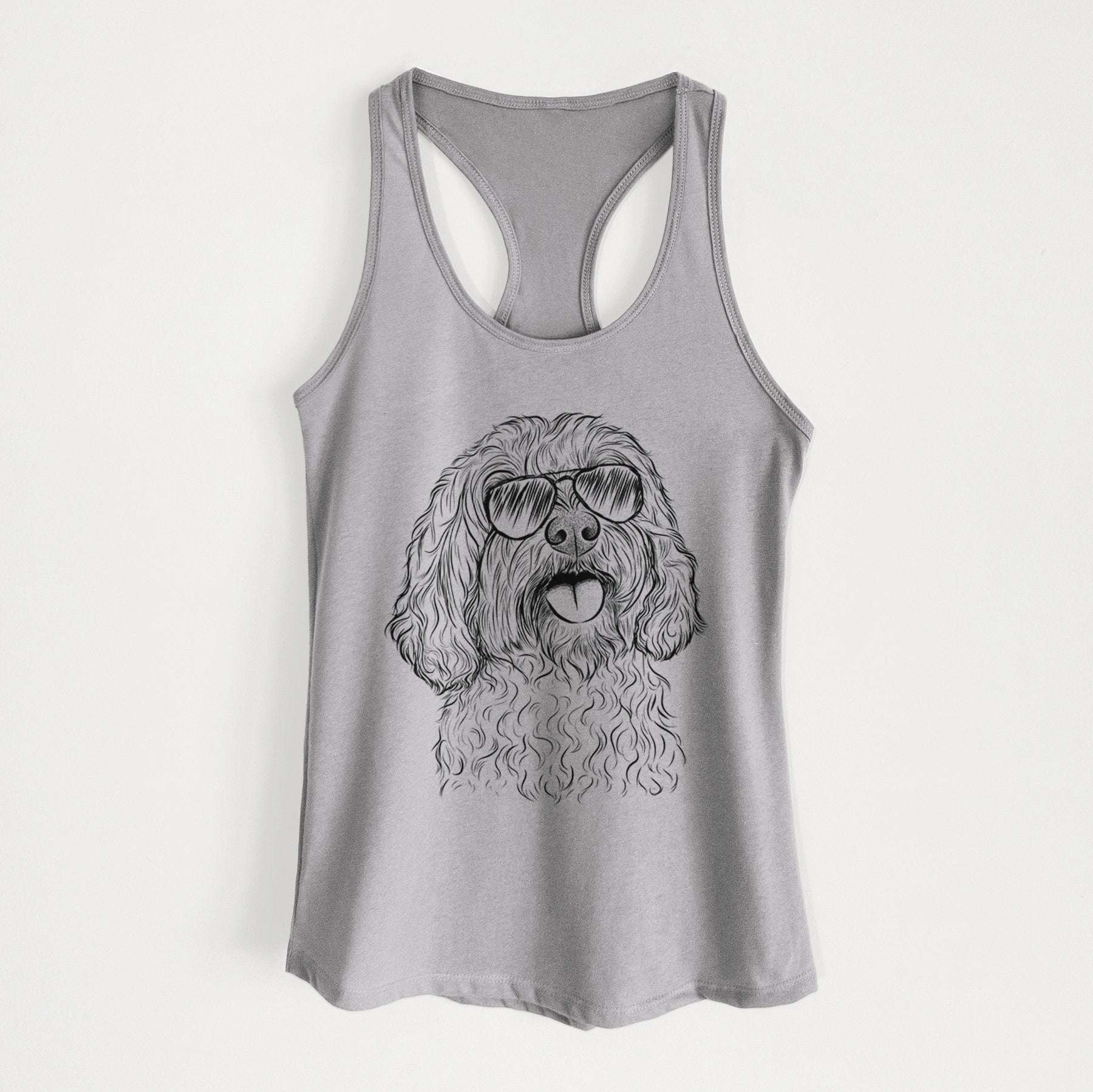 Cali the Cavapoo - Women's Racerback Tanktop