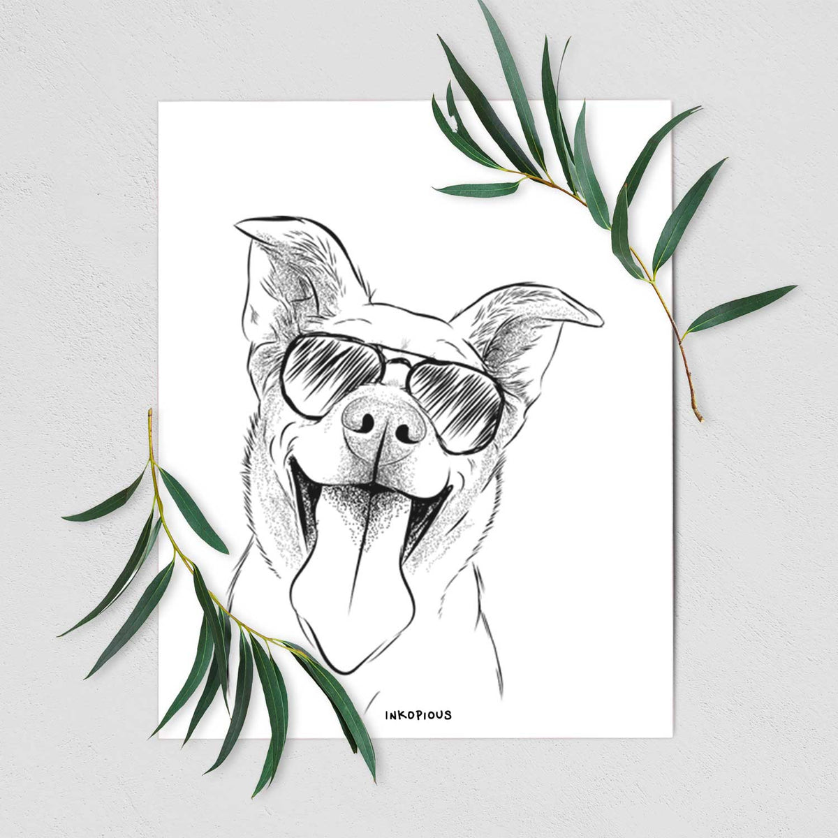 Candy the Mixed Breed Art Print