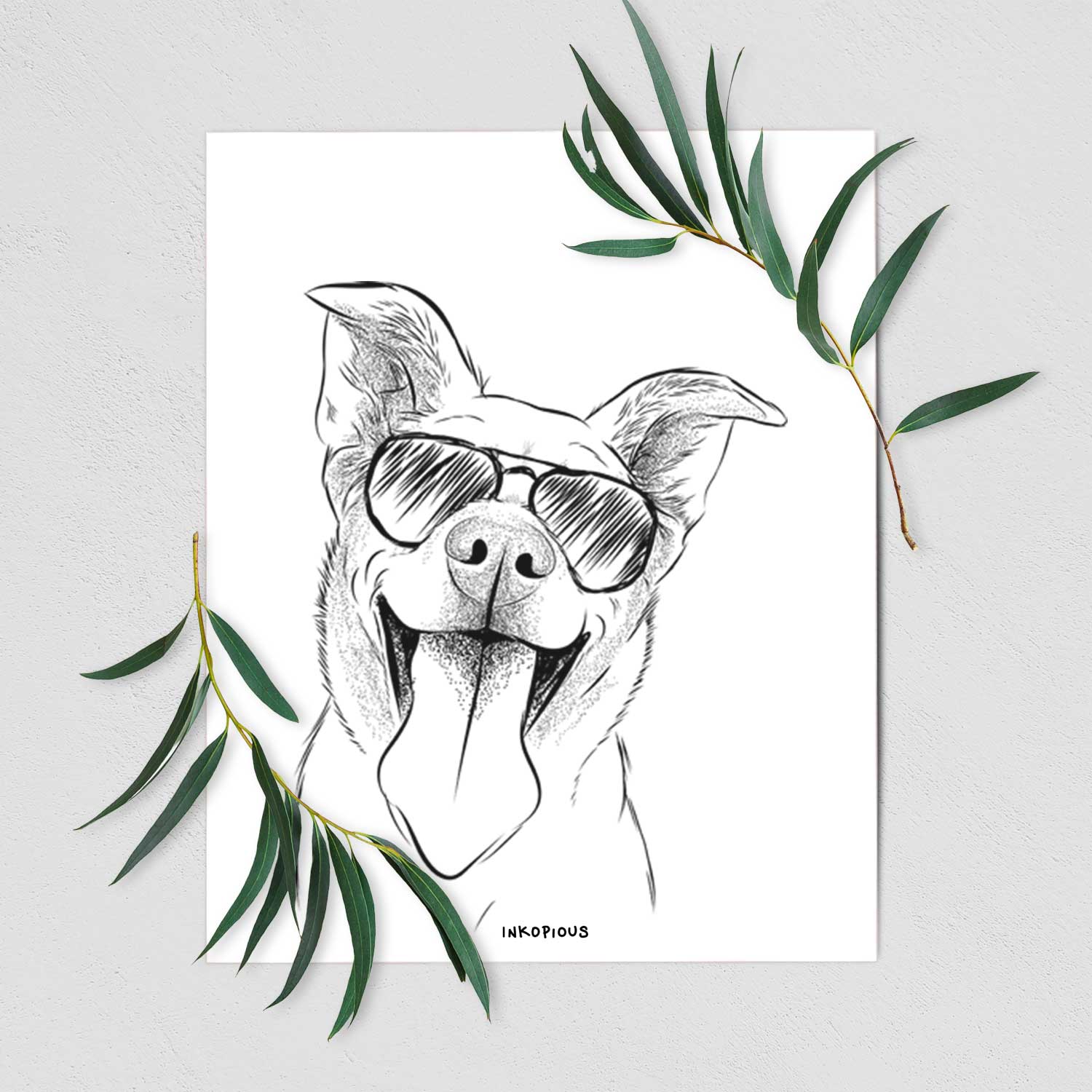 Candy the Mixed Breed Art Print