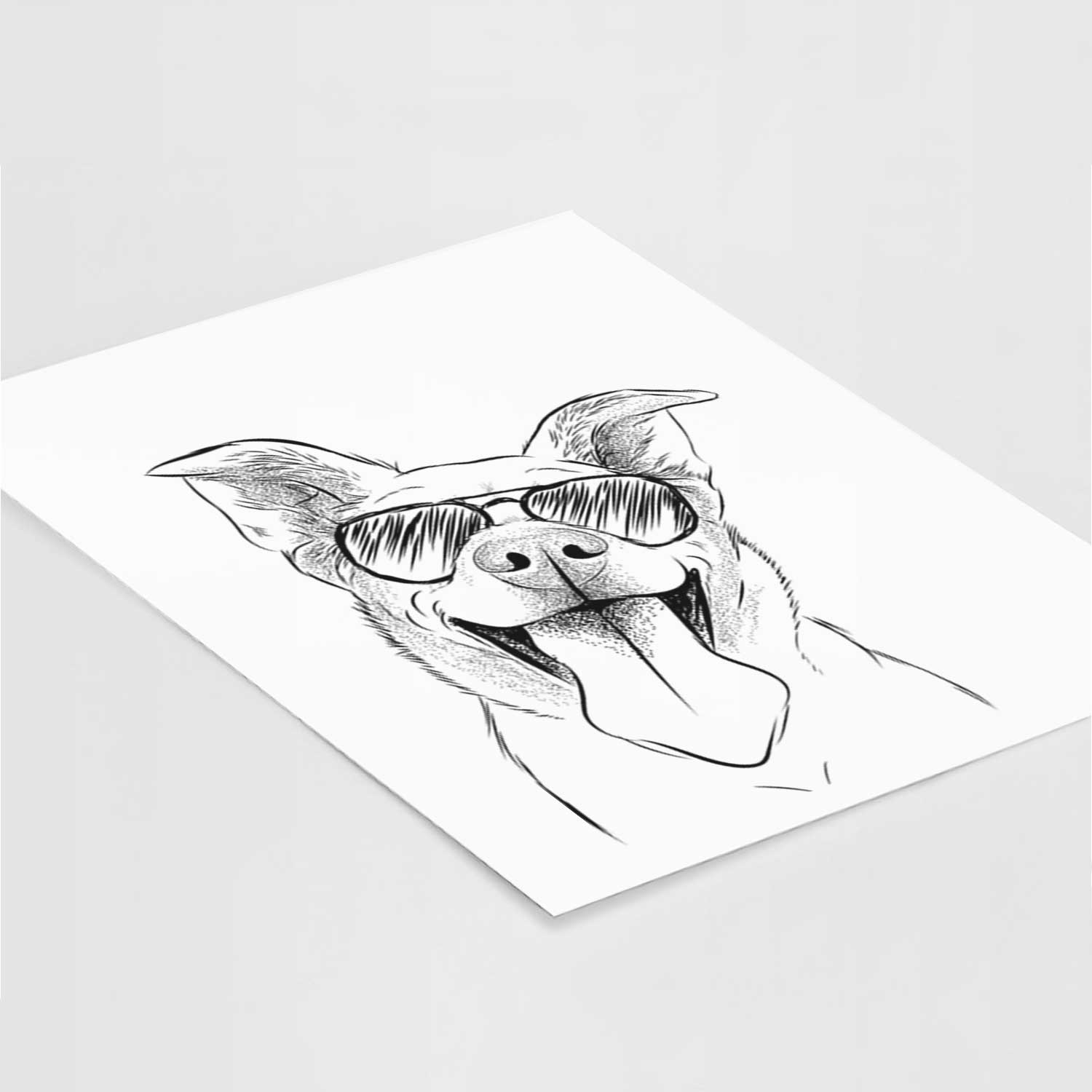 Candy the Mixed Breed Art Print