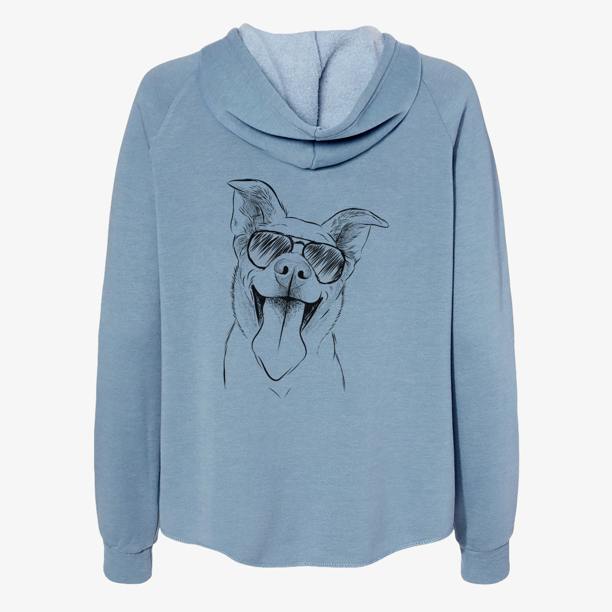 Candy the Mixed Breed - Women's Cali Wave Zip-Up Sweatshirt