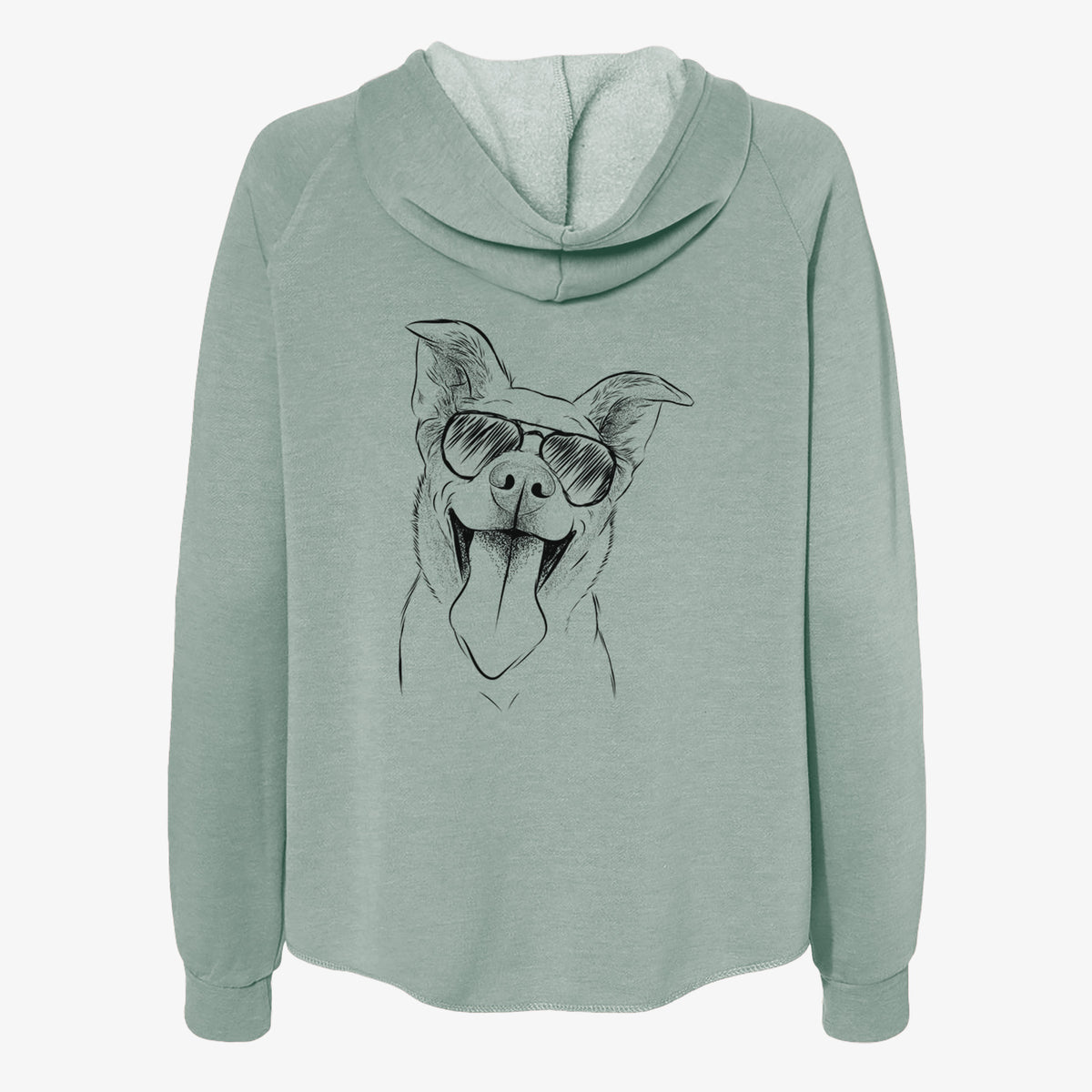 Candy the Mixed Breed - Women's Cali Wave Zip-Up Sweatshirt