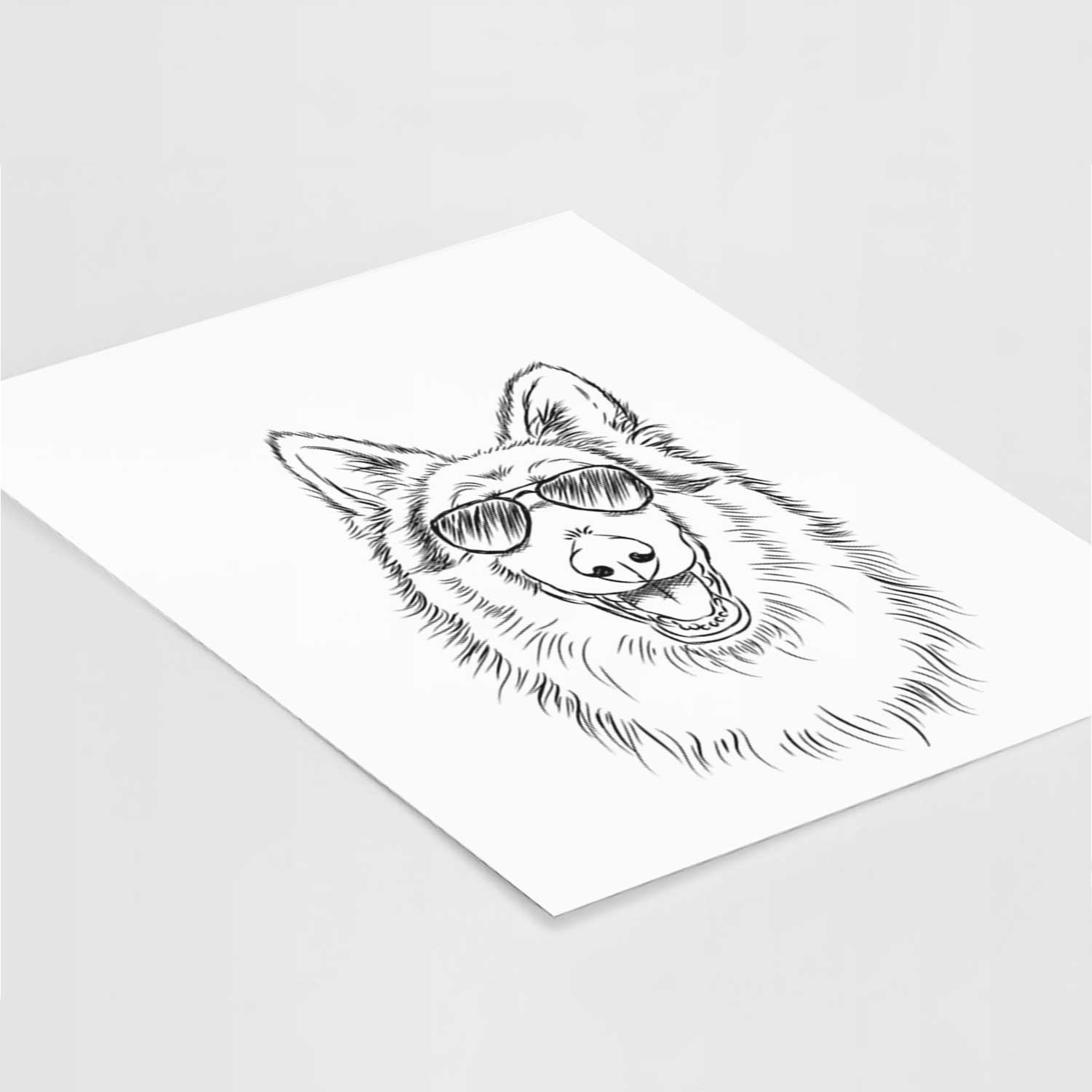 Cannon the Rough Collie Art Print