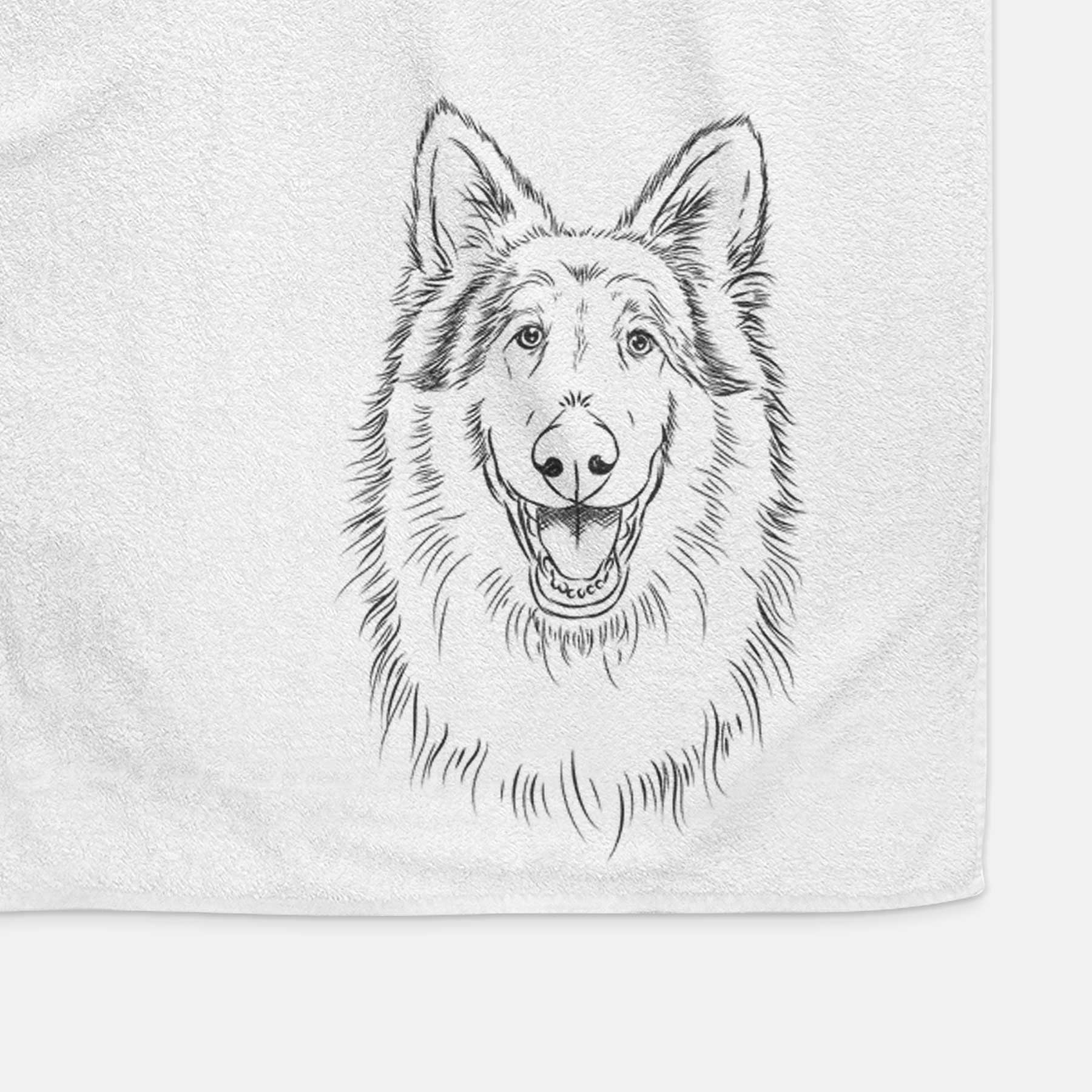 Cannon the Rough Collie Decorative Hand Towel