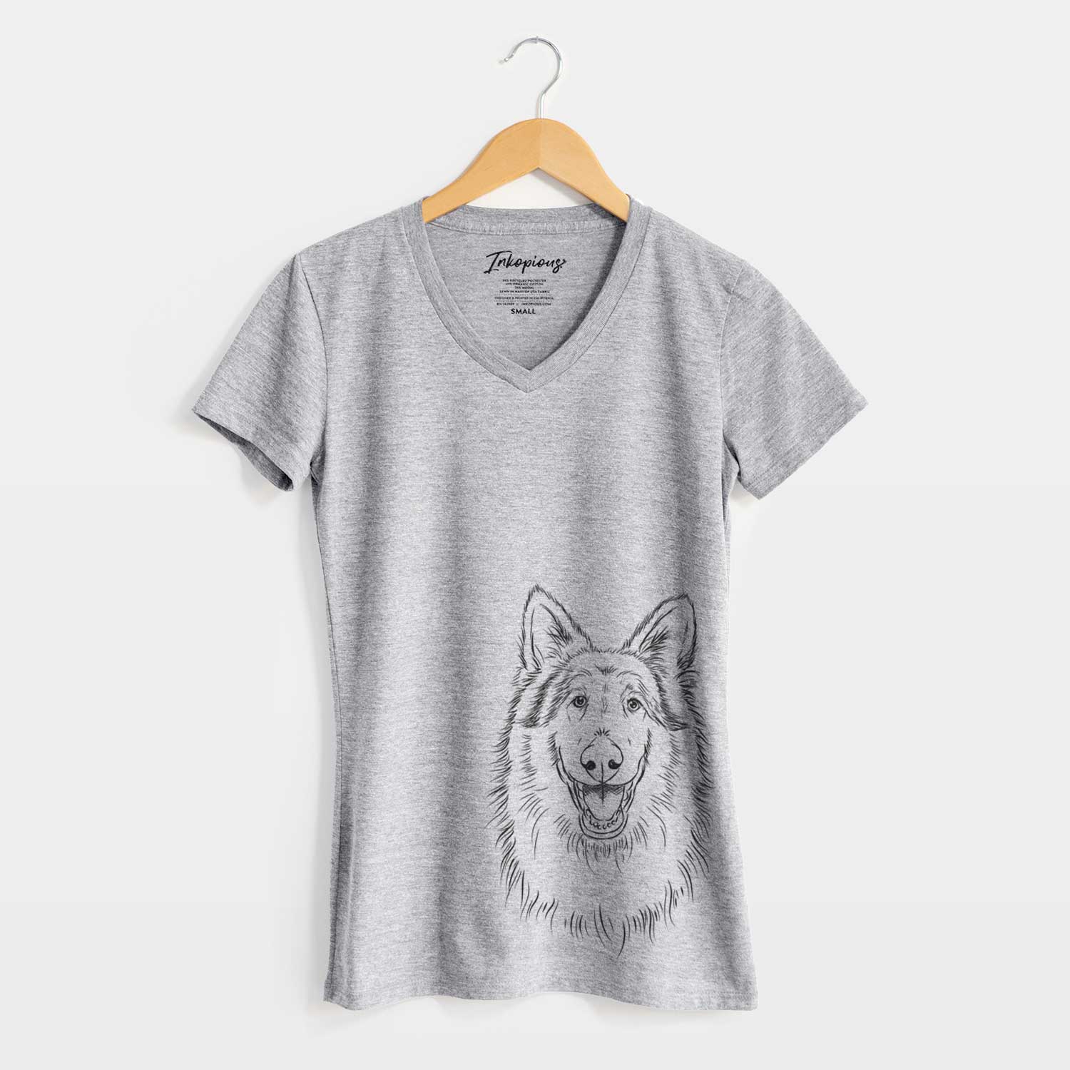 Aviator Cannon the Rough Collie - Women's V-neck Shirt