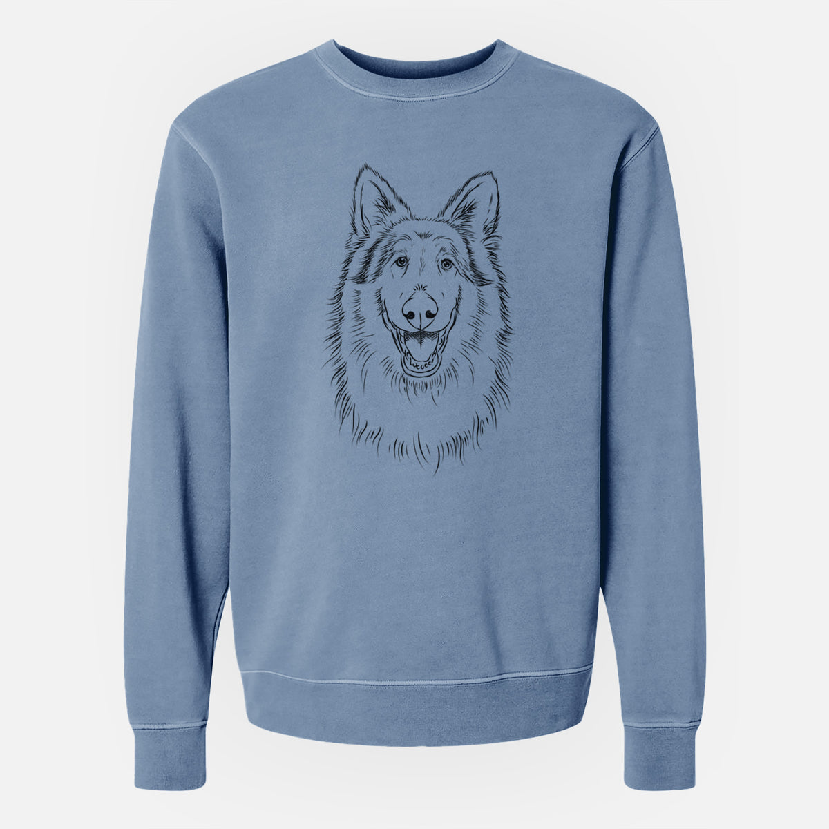 Aviator Cannon the Rough Collie - Unisex Pigment Dyed Crew Sweatshirt