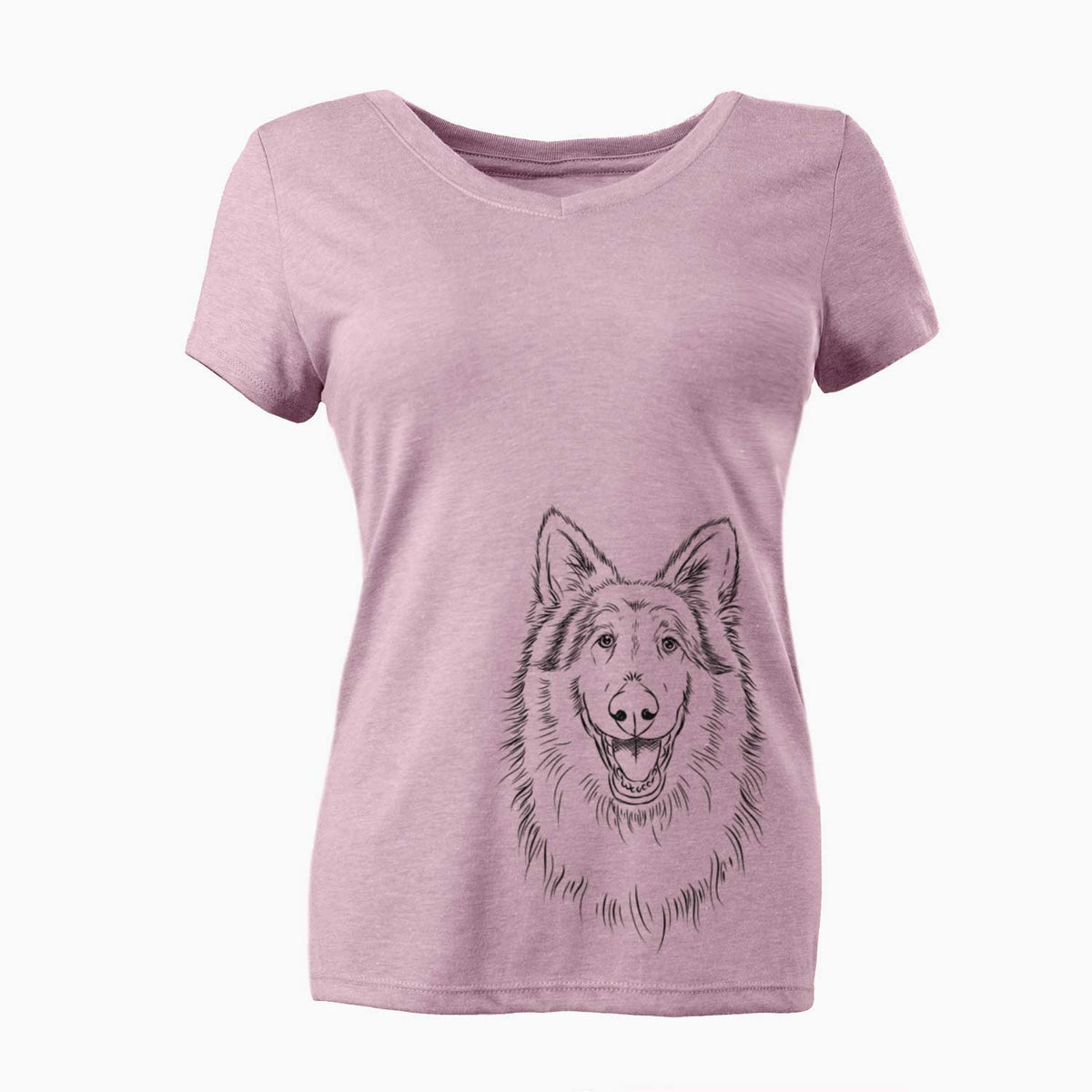 Aviator Cannon the Rough Collie - Women's V-neck Shirt