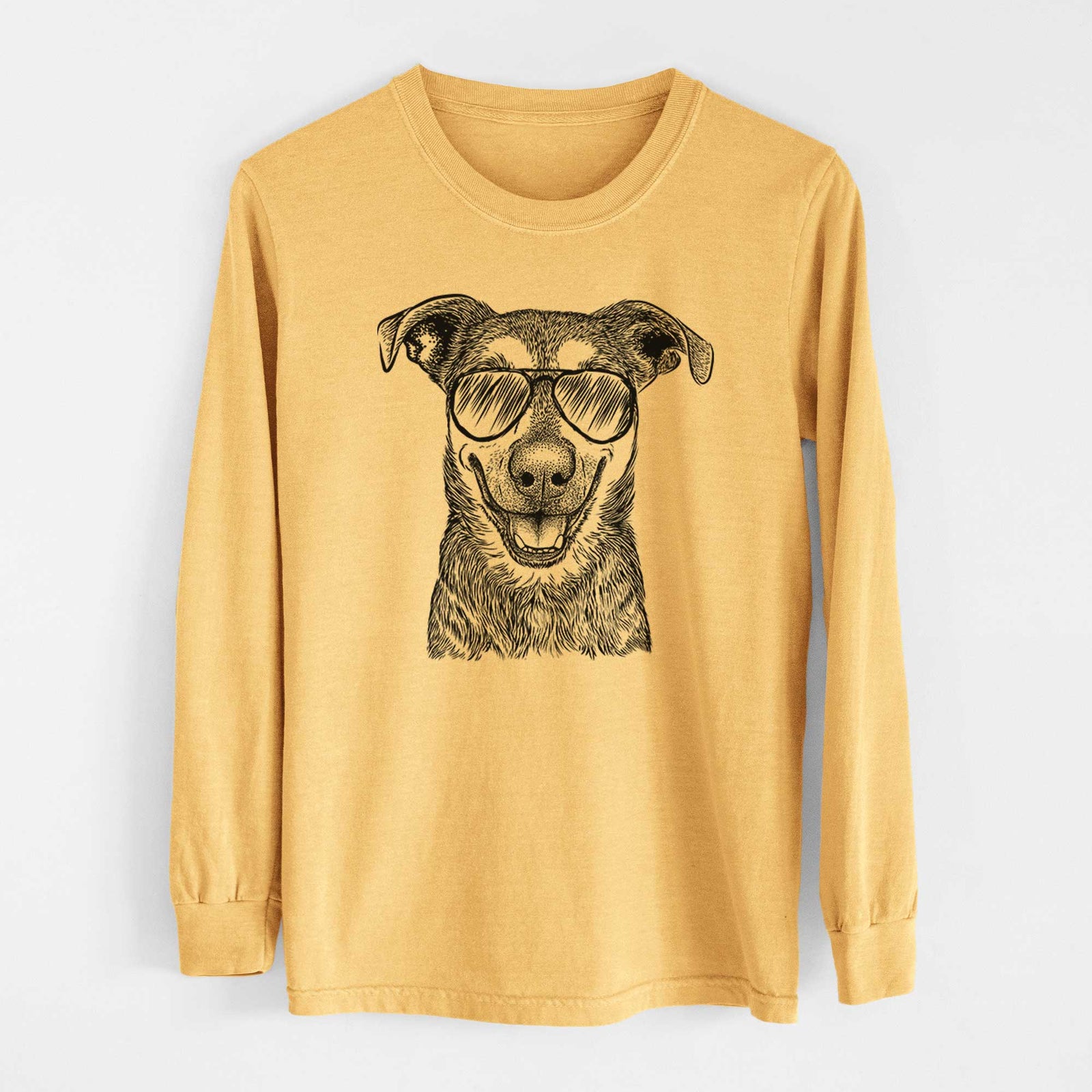 Aviators Case the Mixed Breed - Heavyweight 100% Cotton Long Sleeve
