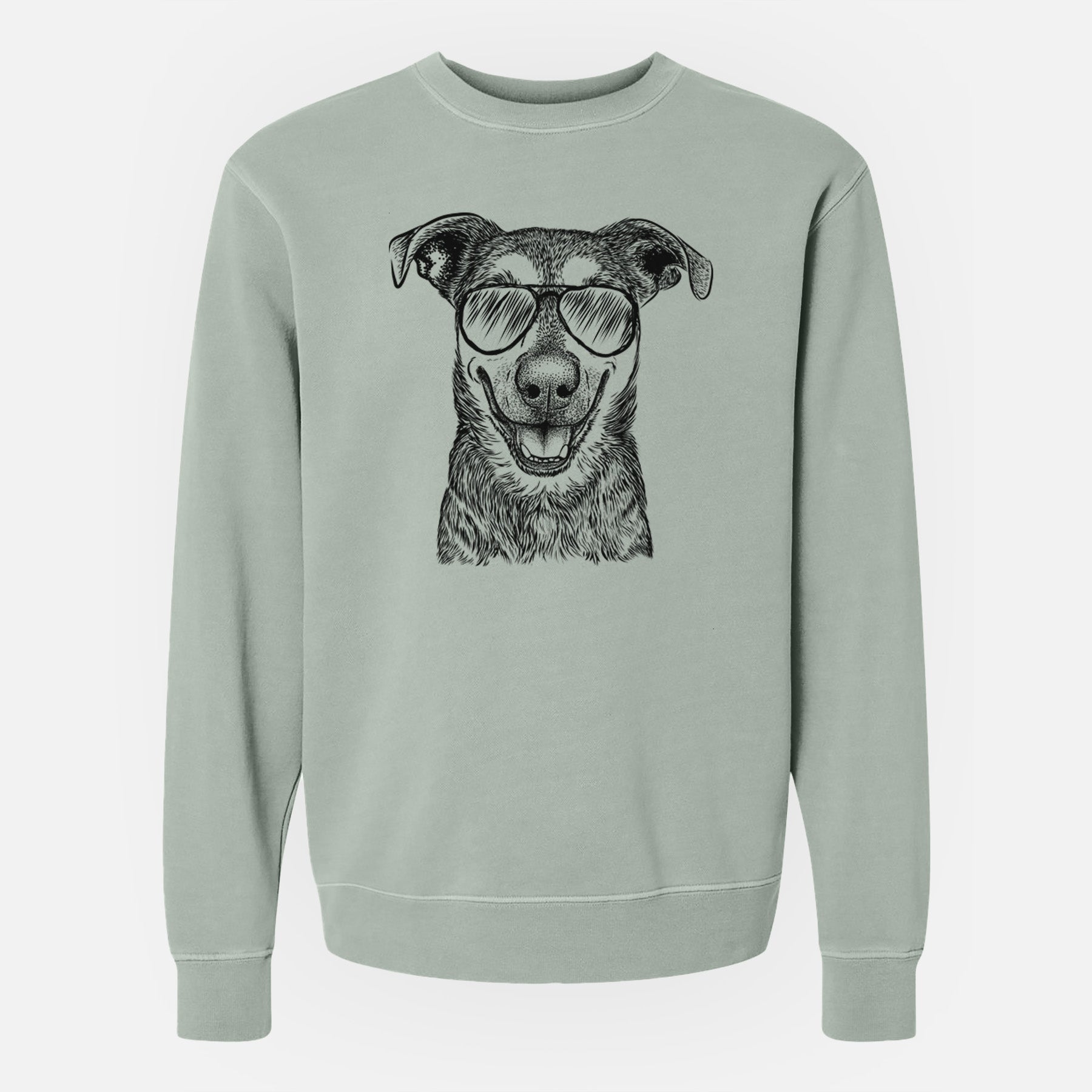 Aviator Case the Mixed Breed - Unisex Pigment Dyed Crew Sweatshirt