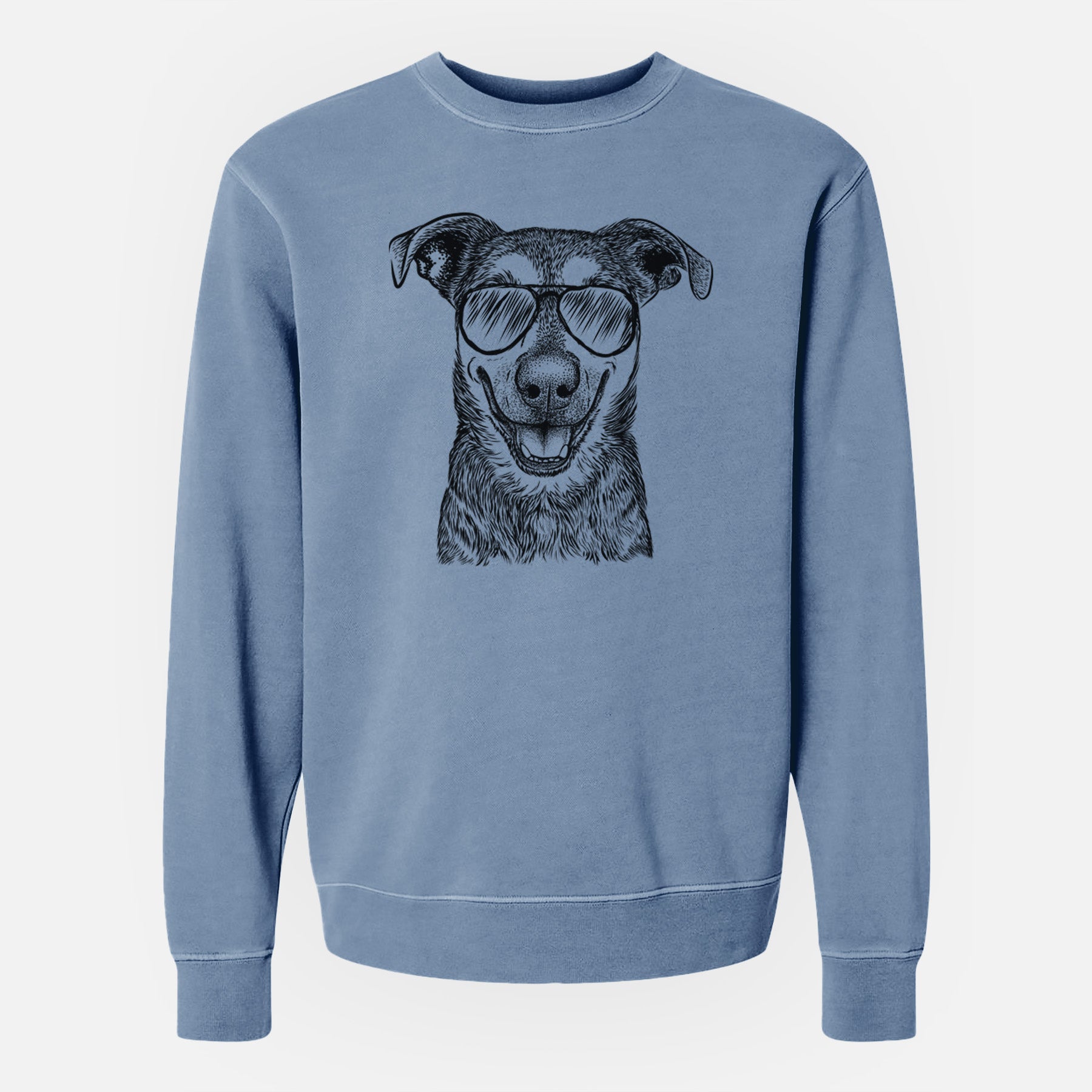 Aviator Case the Mixed Breed - Unisex Pigment Dyed Crew Sweatshirt
