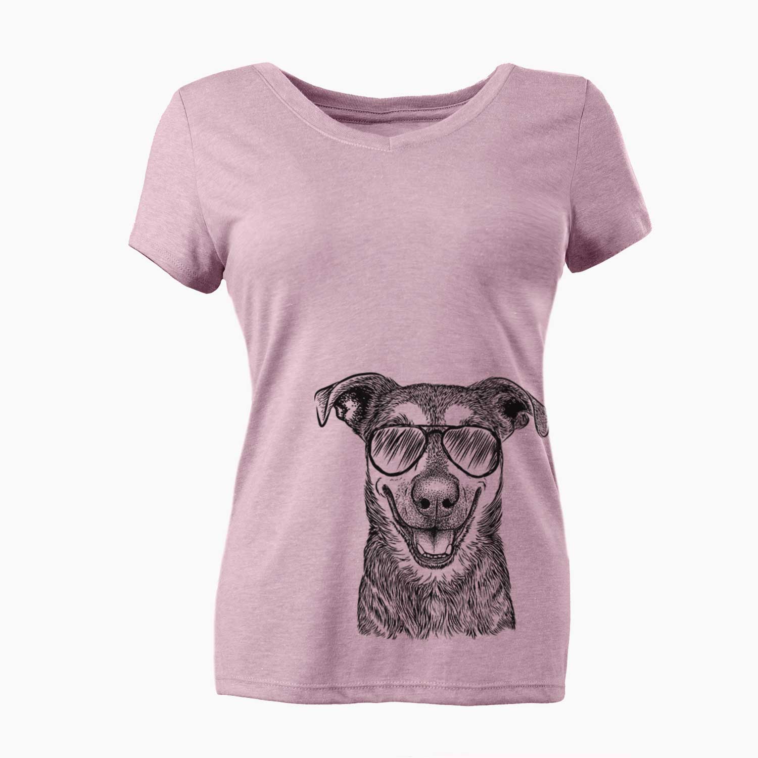 Aviator Case the Mixed Breed - Women's V-neck Shirt