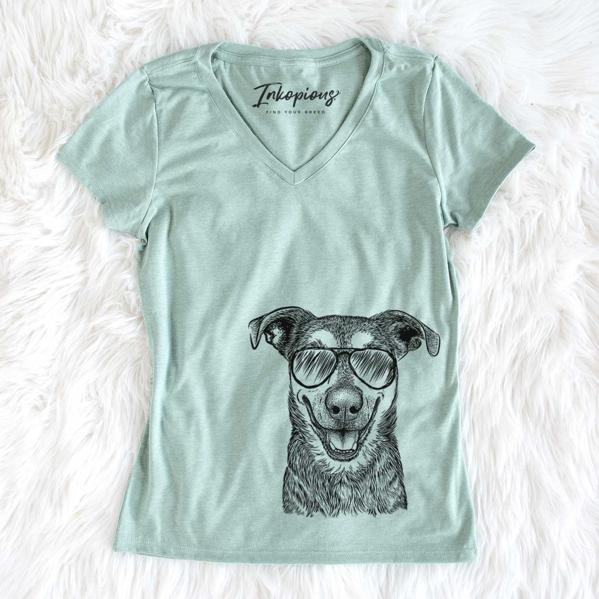 Case the Mixed Breed - Women's V-neck Shirt