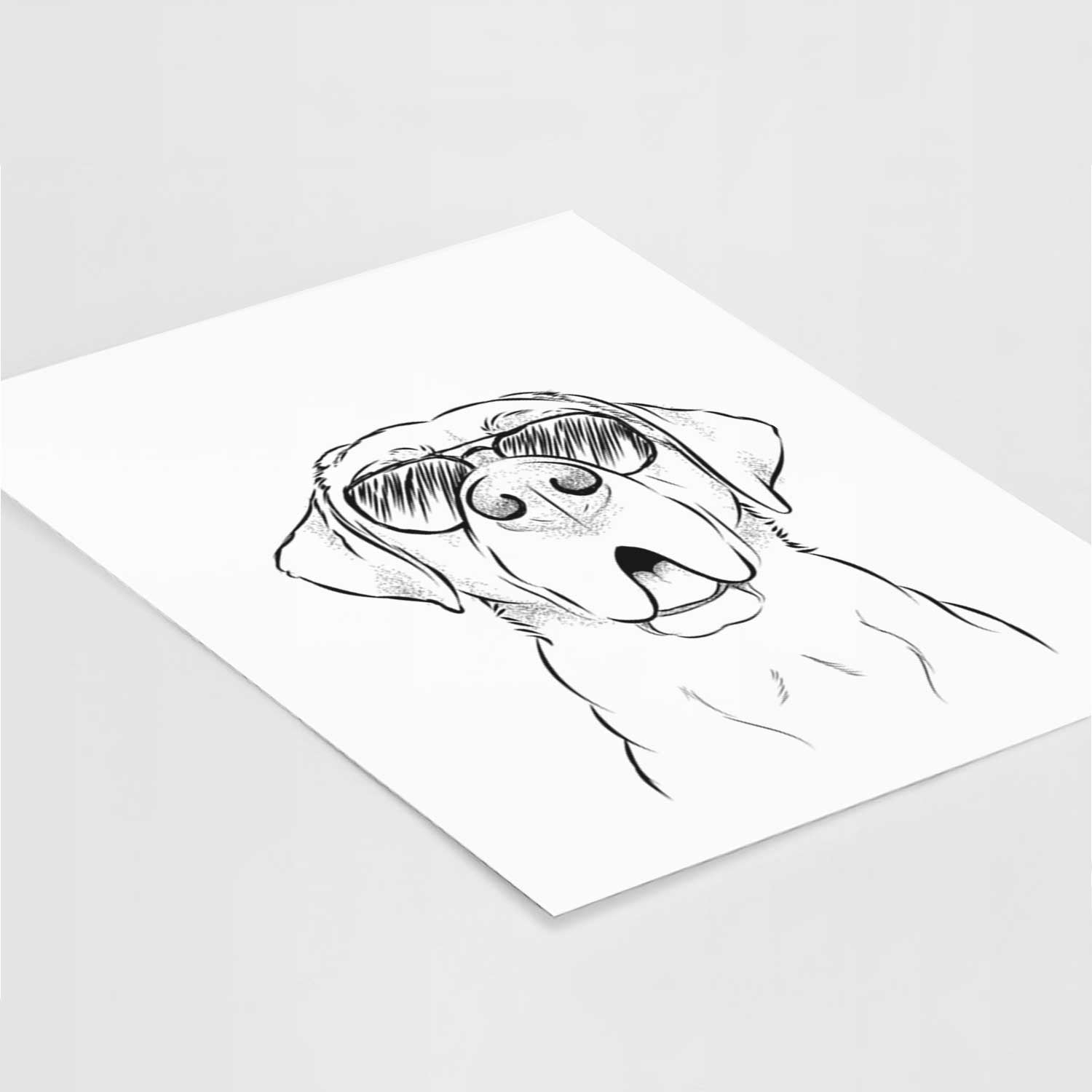 Ceasar the Labrador Hound Mix Art Print