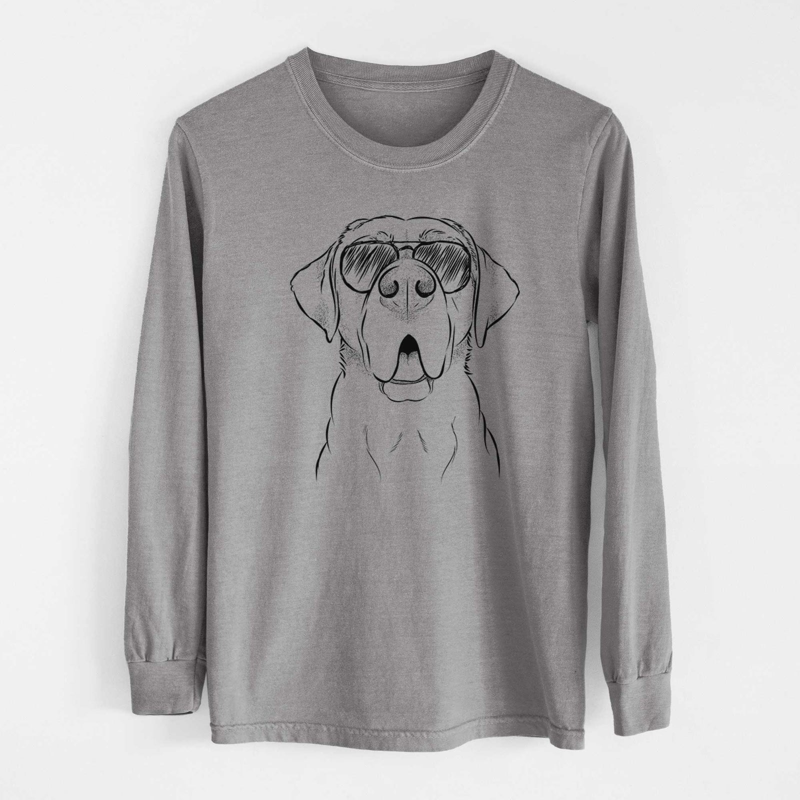 Aviators Ceasar the Labrador Hound Mix - Heavyweight 100% Cotton Long Sleeve