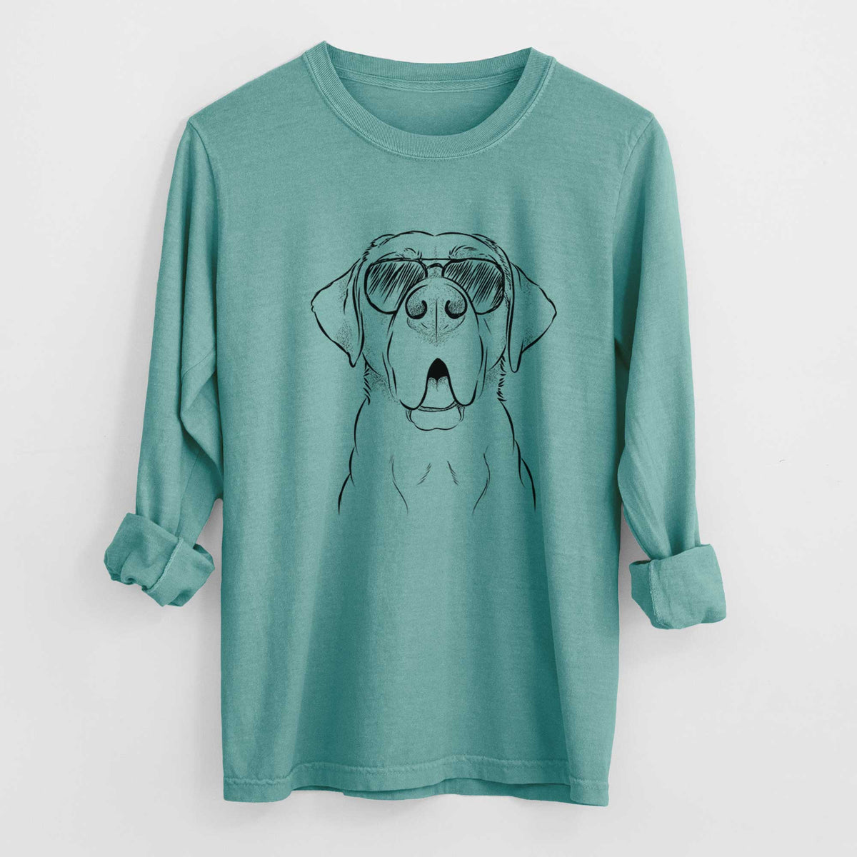 Aviators Ceasar the Labrador Hound Mix - Heavyweight 100% Cotton Long Sleeve