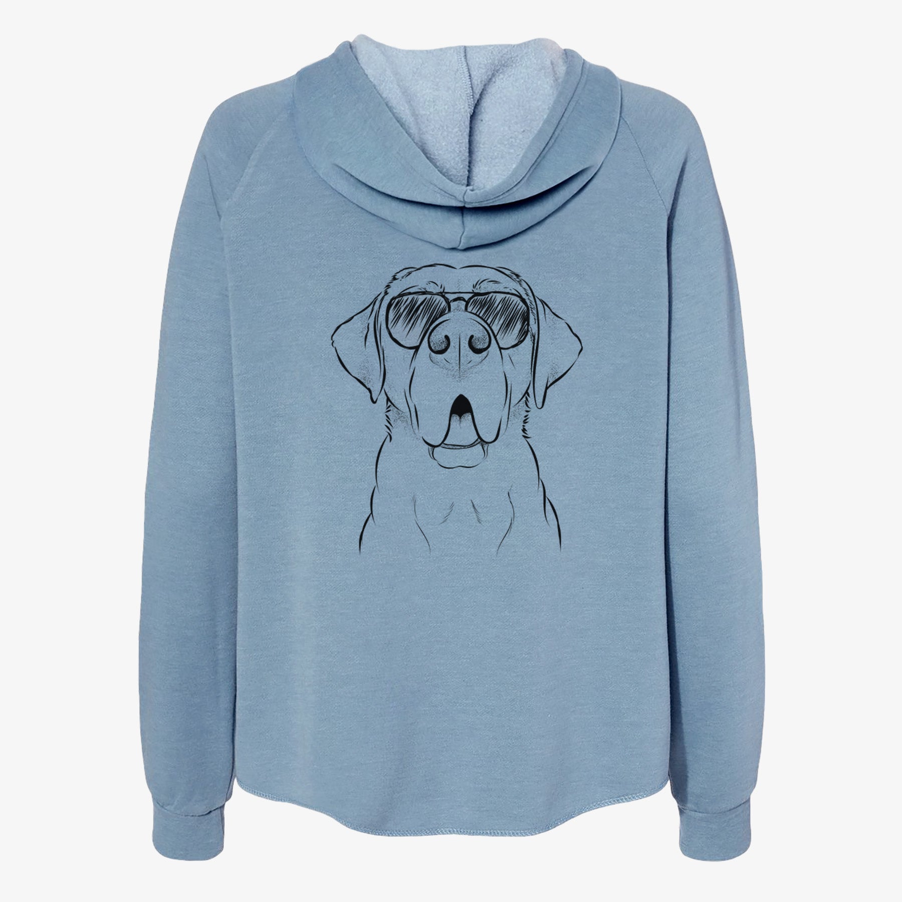 Ceasar the Labrador Hound Mix - Women's Cali Wave Zip-Up Sweatshirt