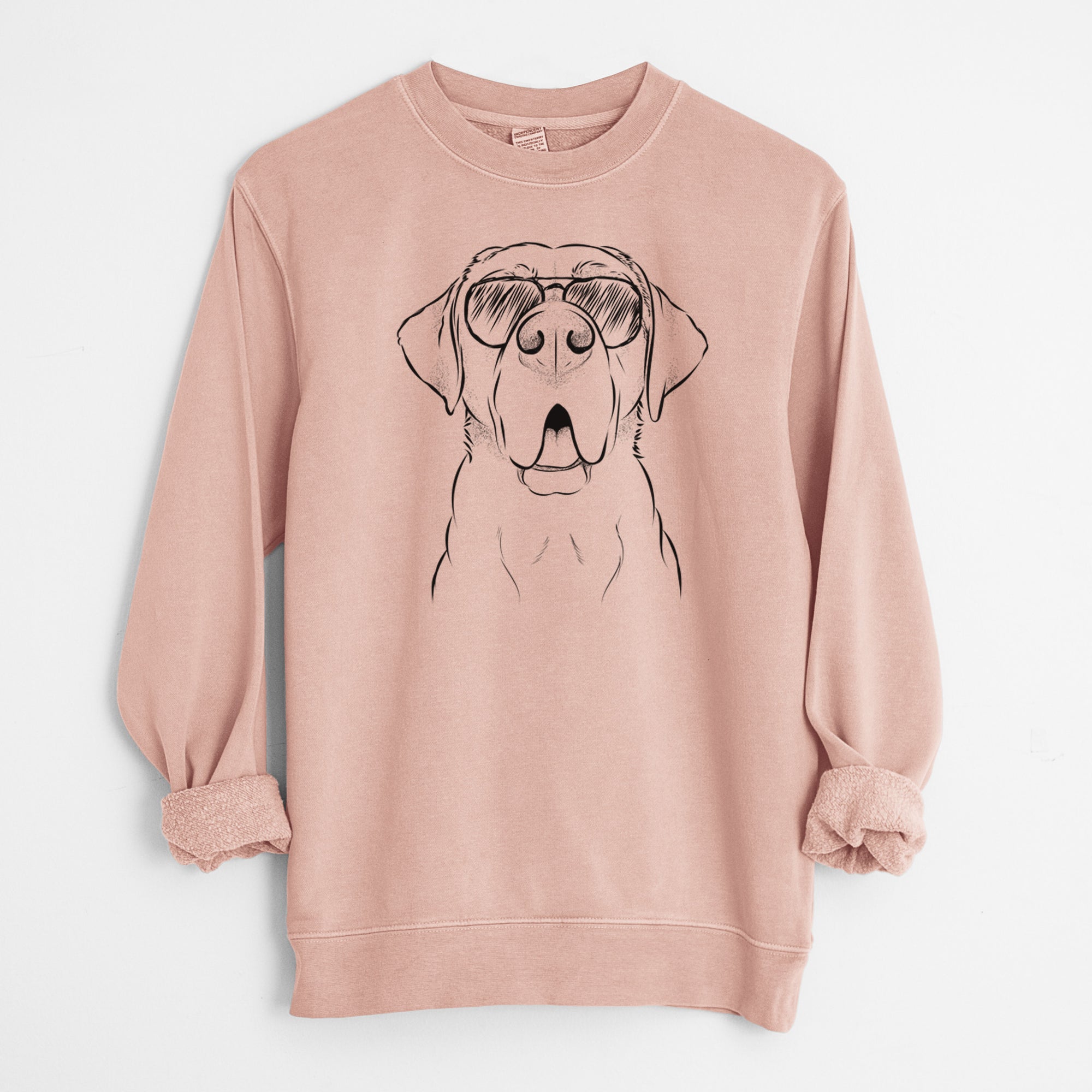 Aviator Ceasar the Labrador Hound Mix - Unisex Pigment Dyed Crew Sweatshirt