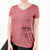 Ceasar the Labrador Hound Mix - Women's V-neck Shirt