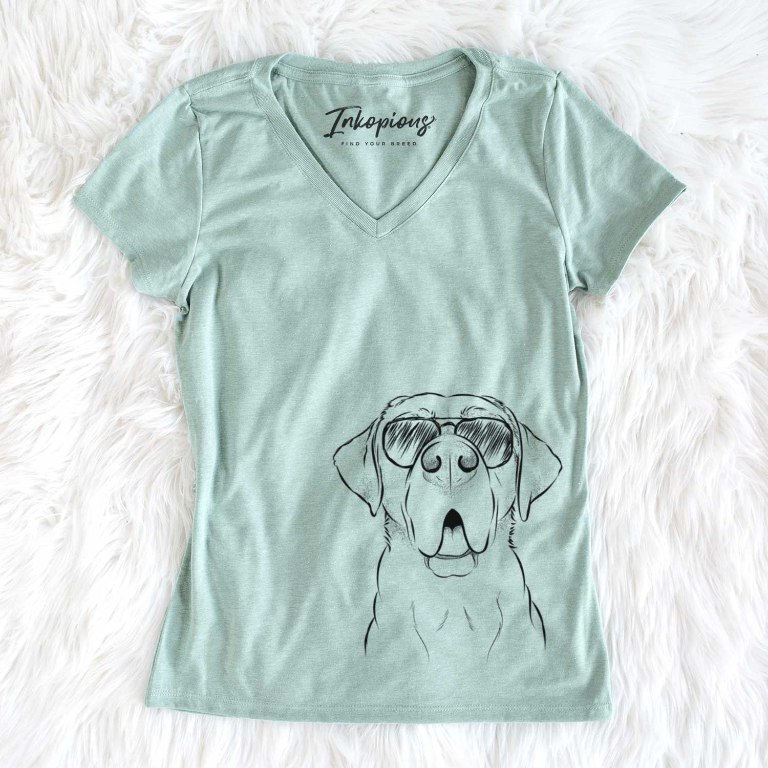 Ceasar the Labrador Hound Mix - Women's V-neck Shirt