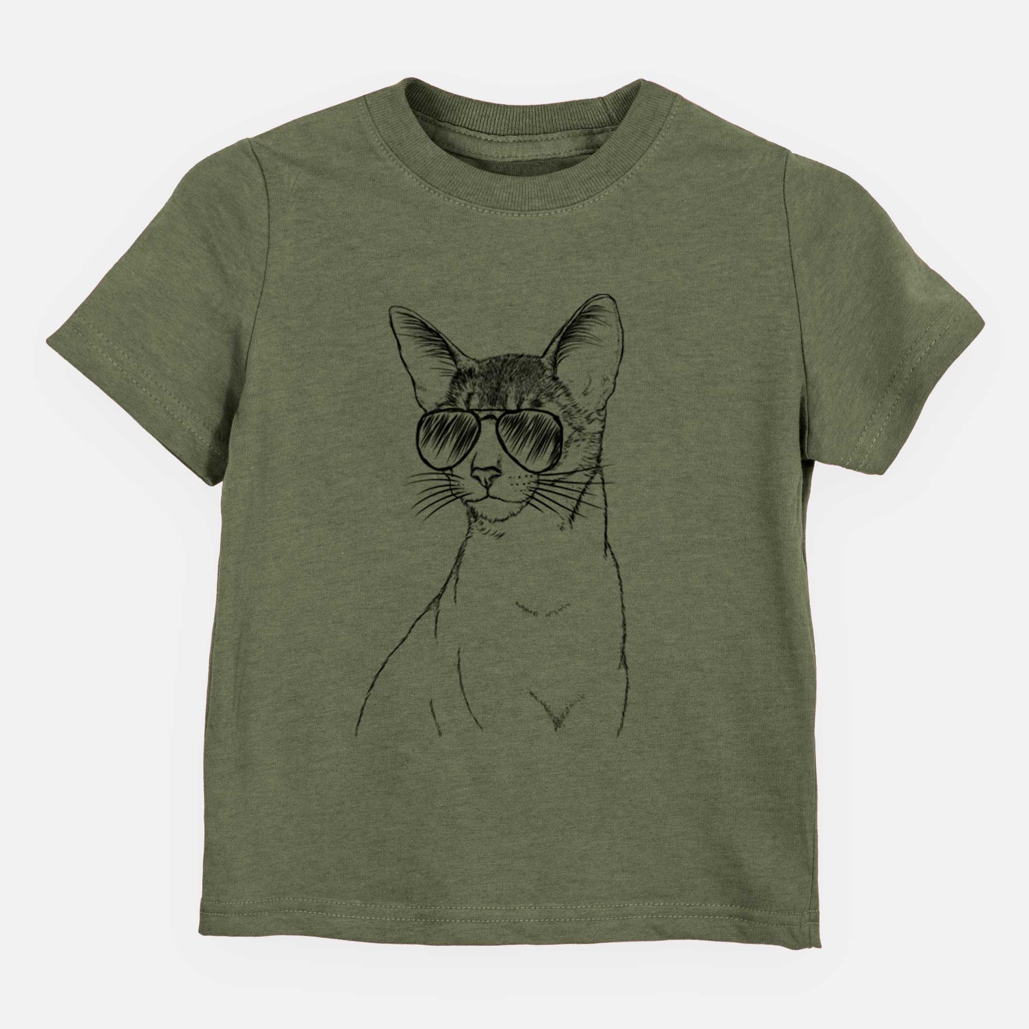 Aviator Cedric the Abyssinian Cat - Kids/Youth/Toddler Shirt