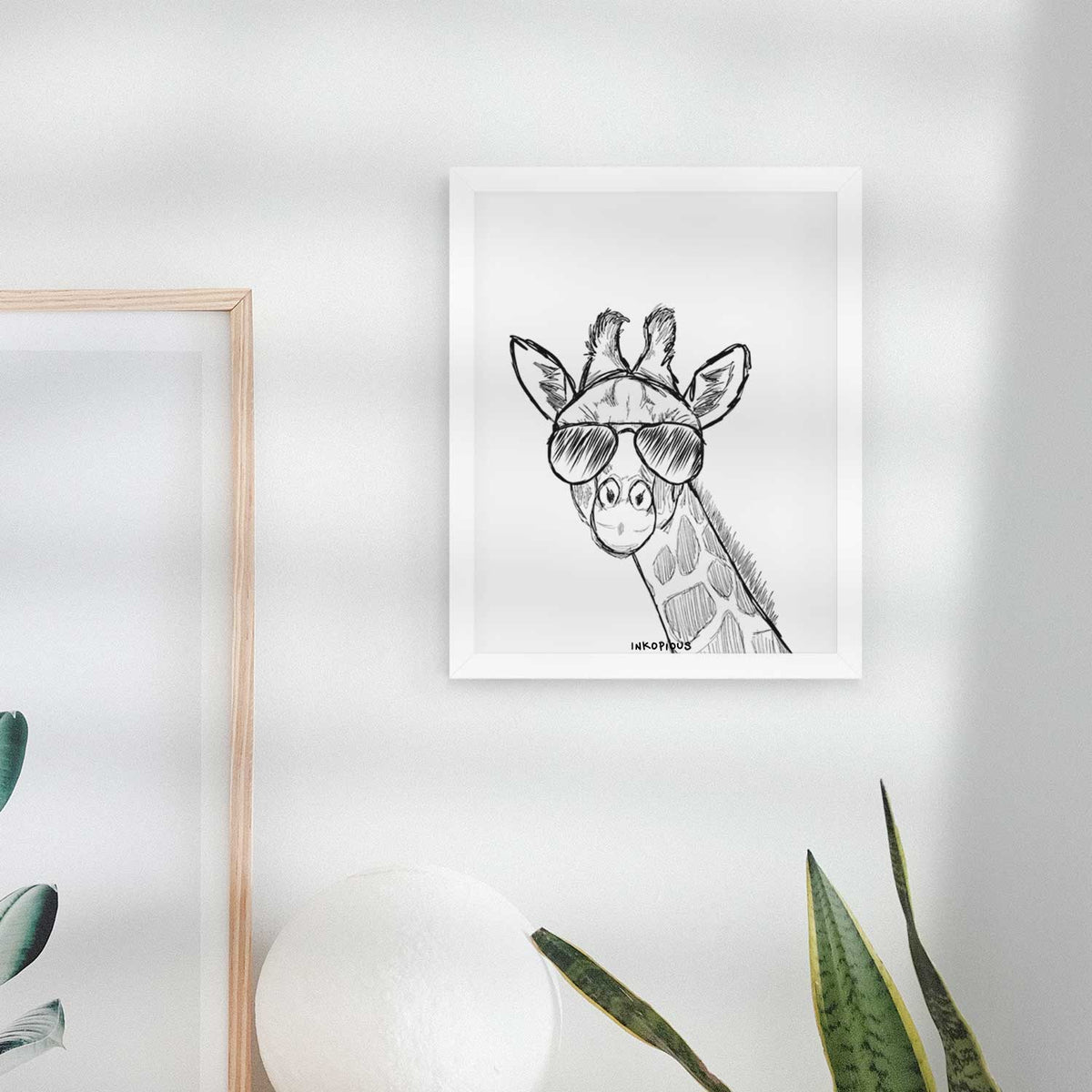 Cedrick the Giraffe Art Print